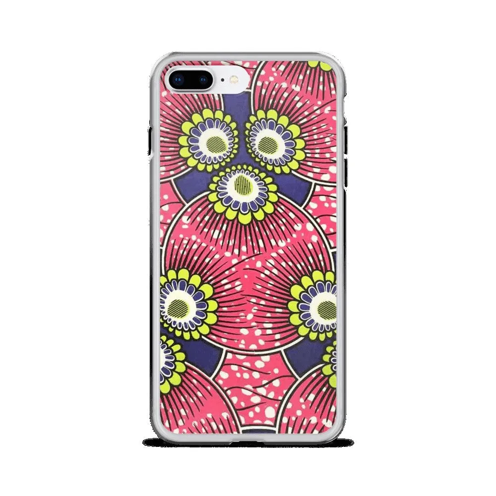 Pink African Print  iPhone Case