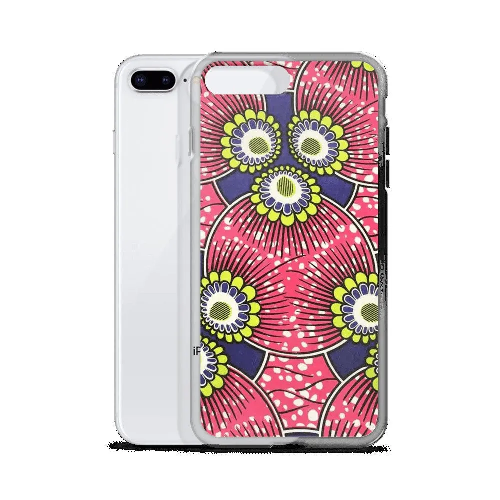 Pink African Print  iPhone Case