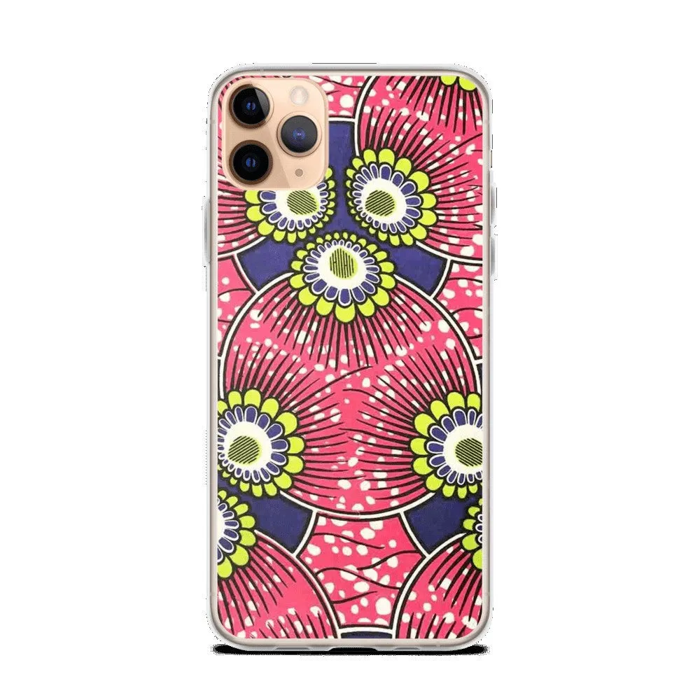 Pink African Print  iPhone Case