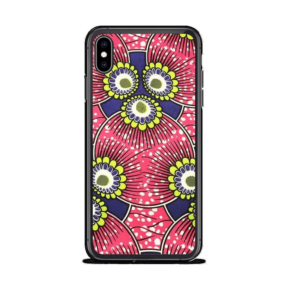 Pink African Print  iPhone Case