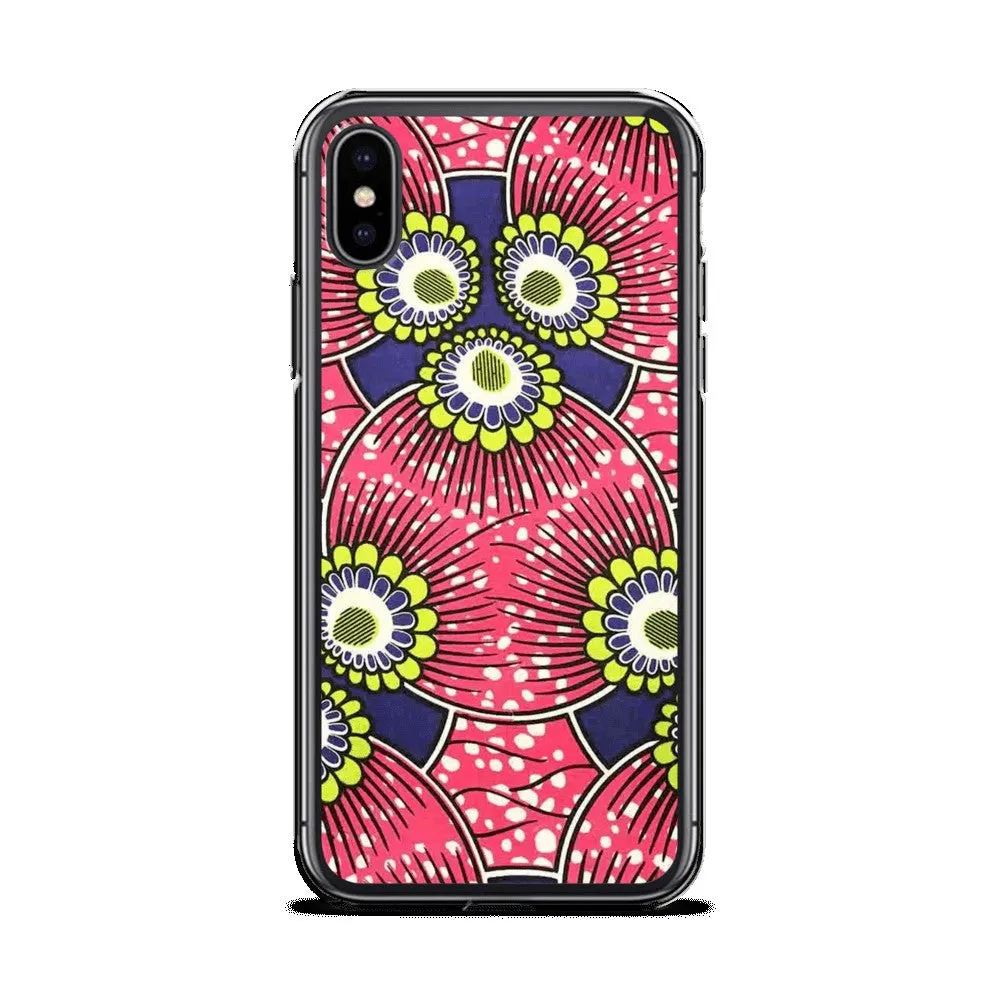 Pink African Print  iPhone Case