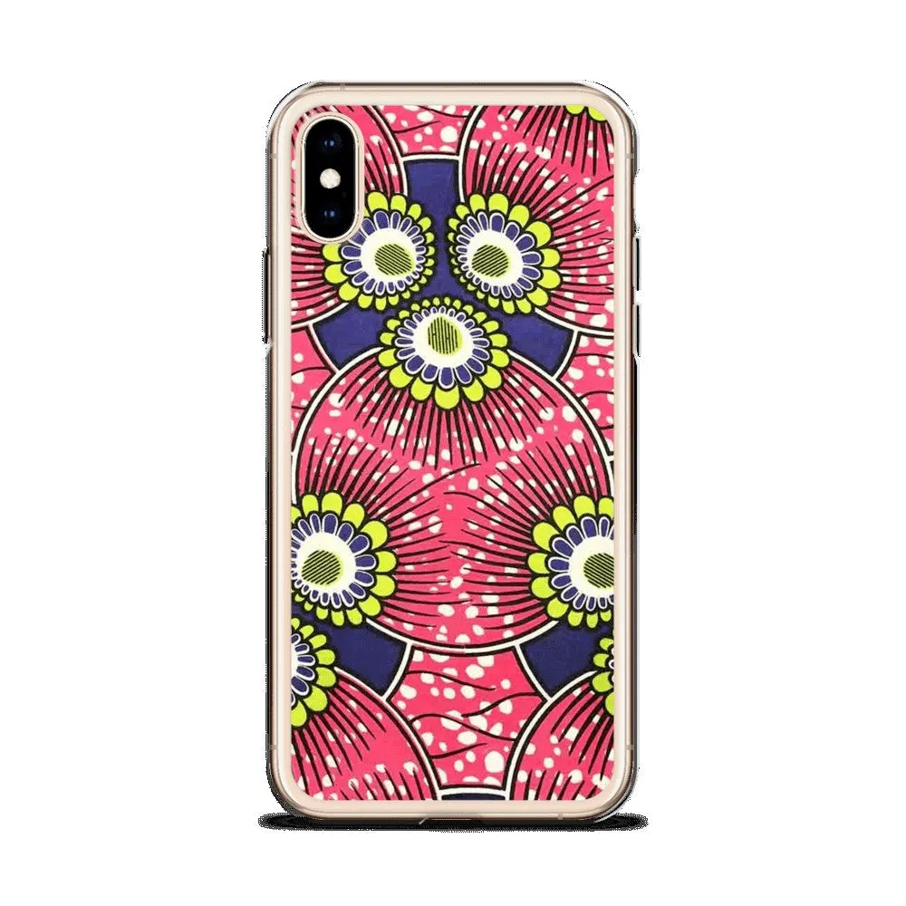 Pink African Print  iPhone Case