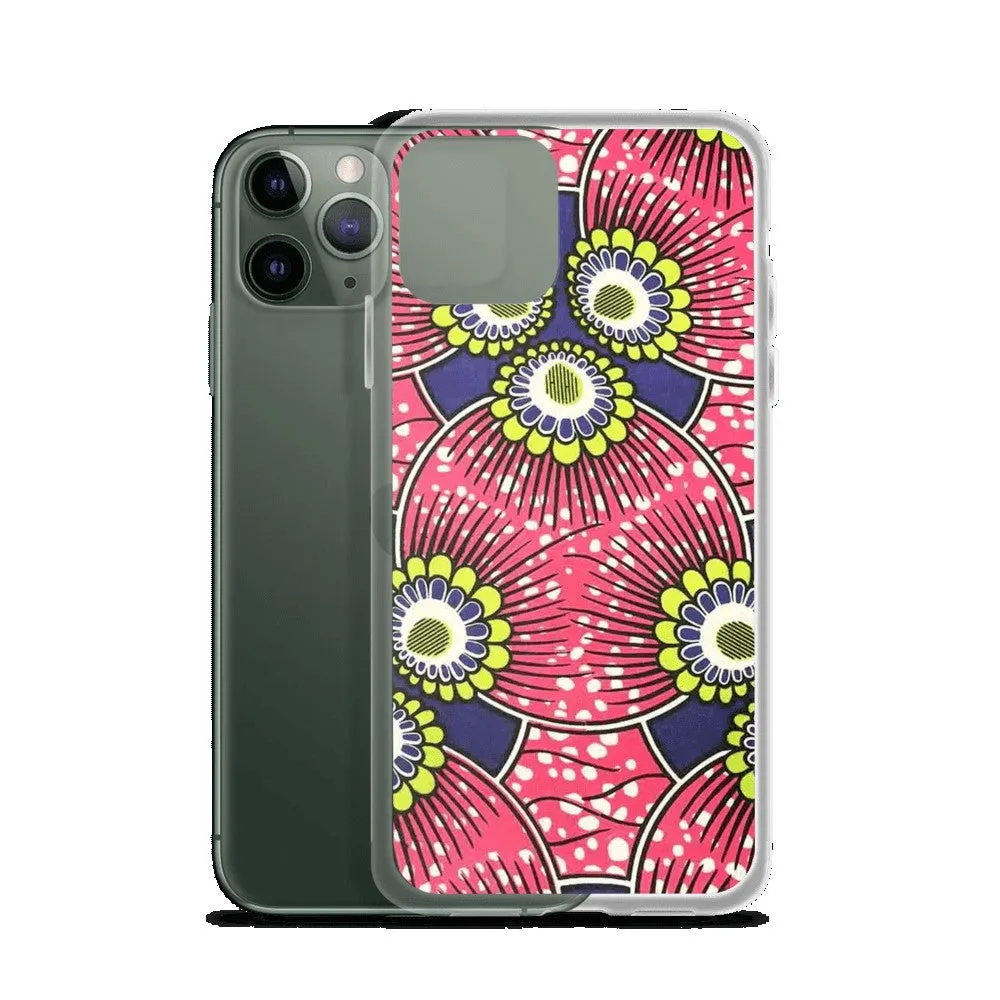 Pink African Print  iPhone Case