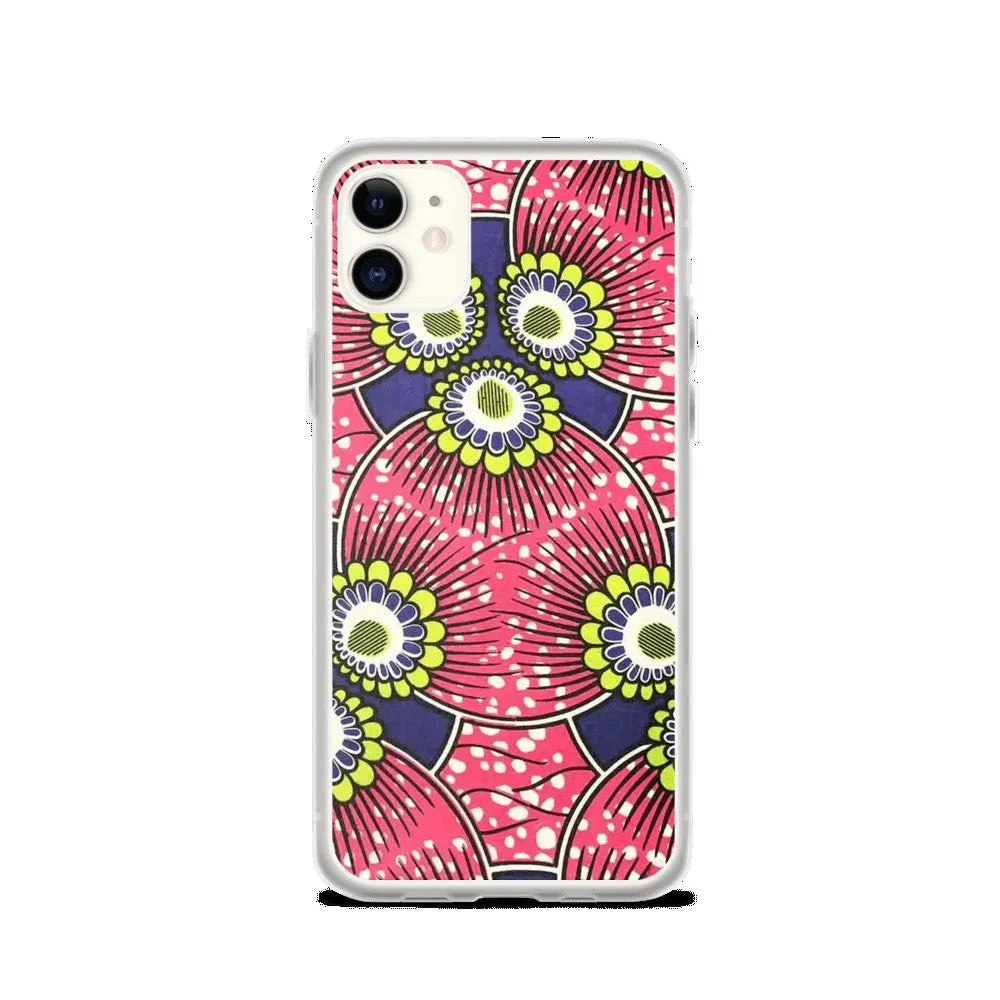 Pink African Print  iPhone Case
