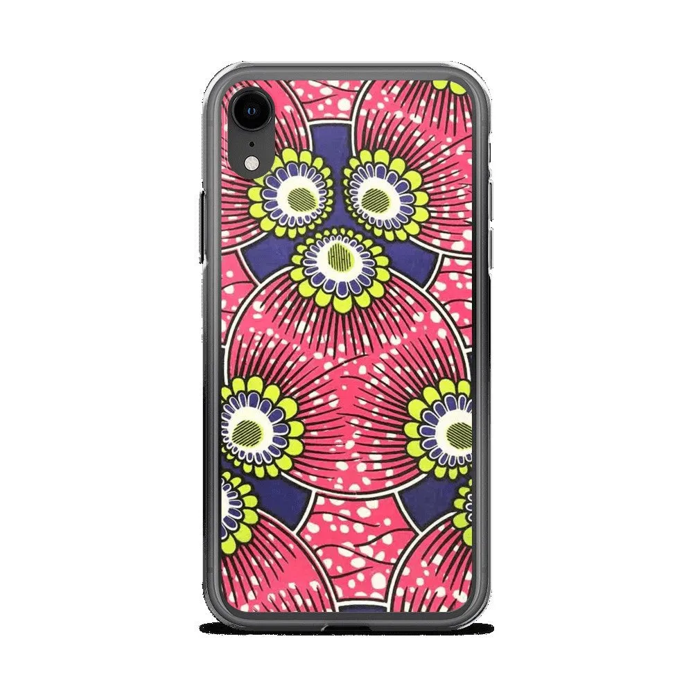 Pink African Print  iPhone Case