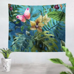 Pink Butterfly Tapestry