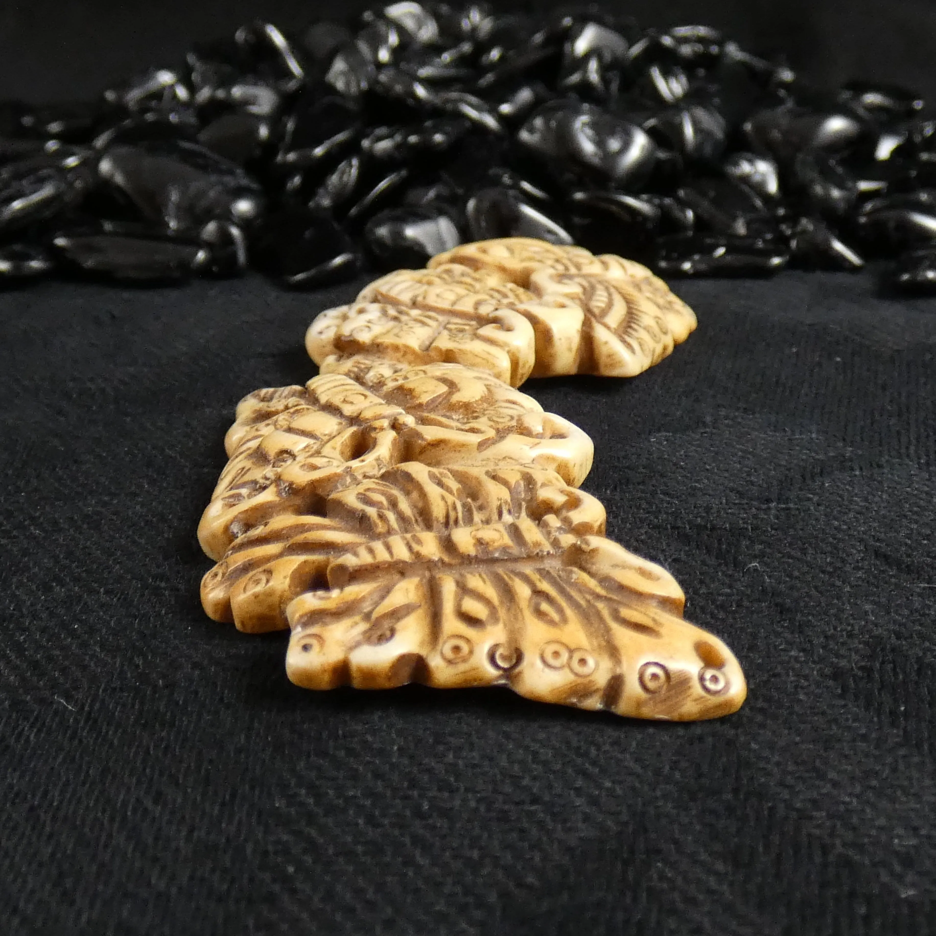 Polished Soapstone Butterfly Pendant