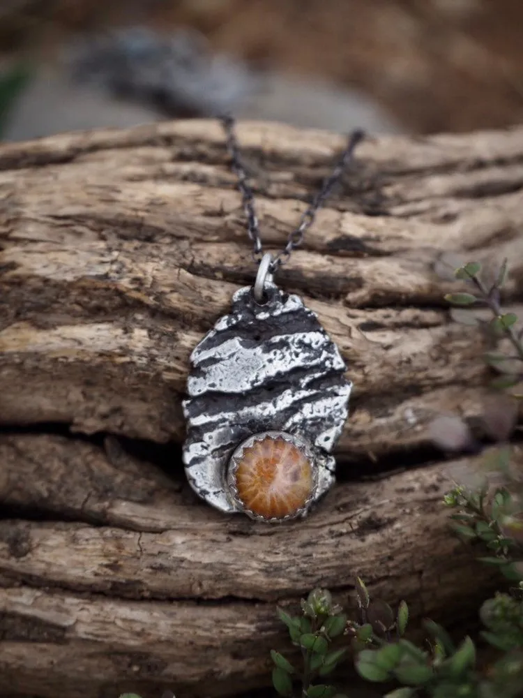 Primal Earth Lite Fossilized Coral Necklace