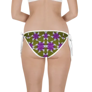 Purple Yellow African Print Bikini Bottom