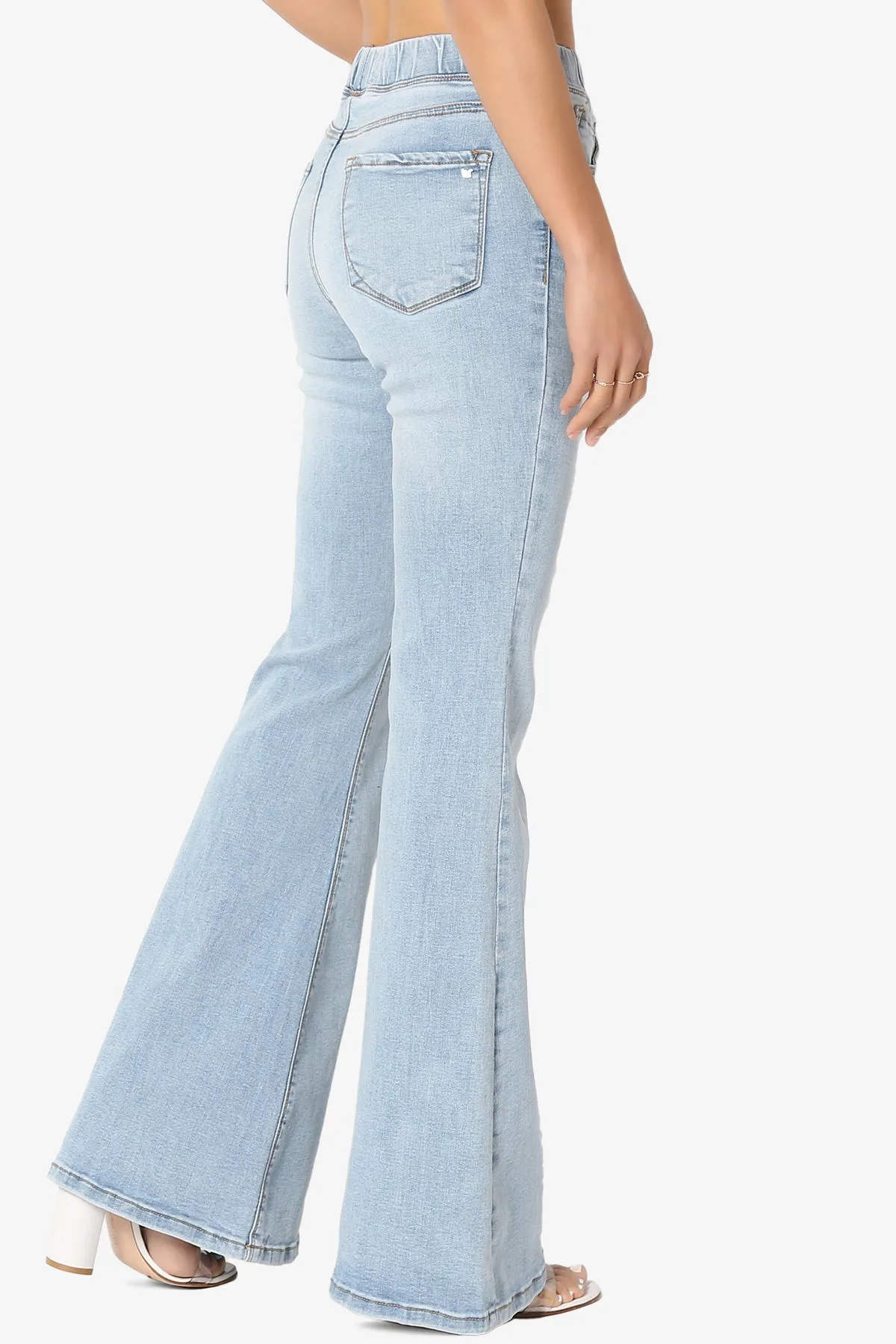 Rafa Elastic High Rise Flare Leg Jeans