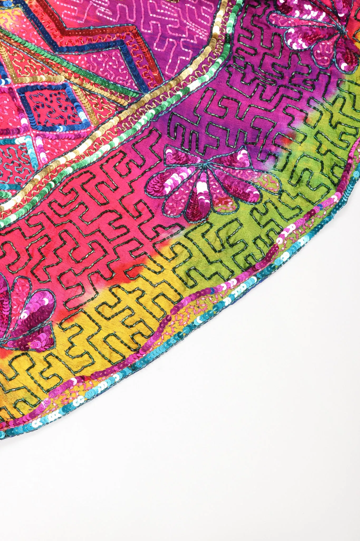 Rainbow Beaded Swing Coat