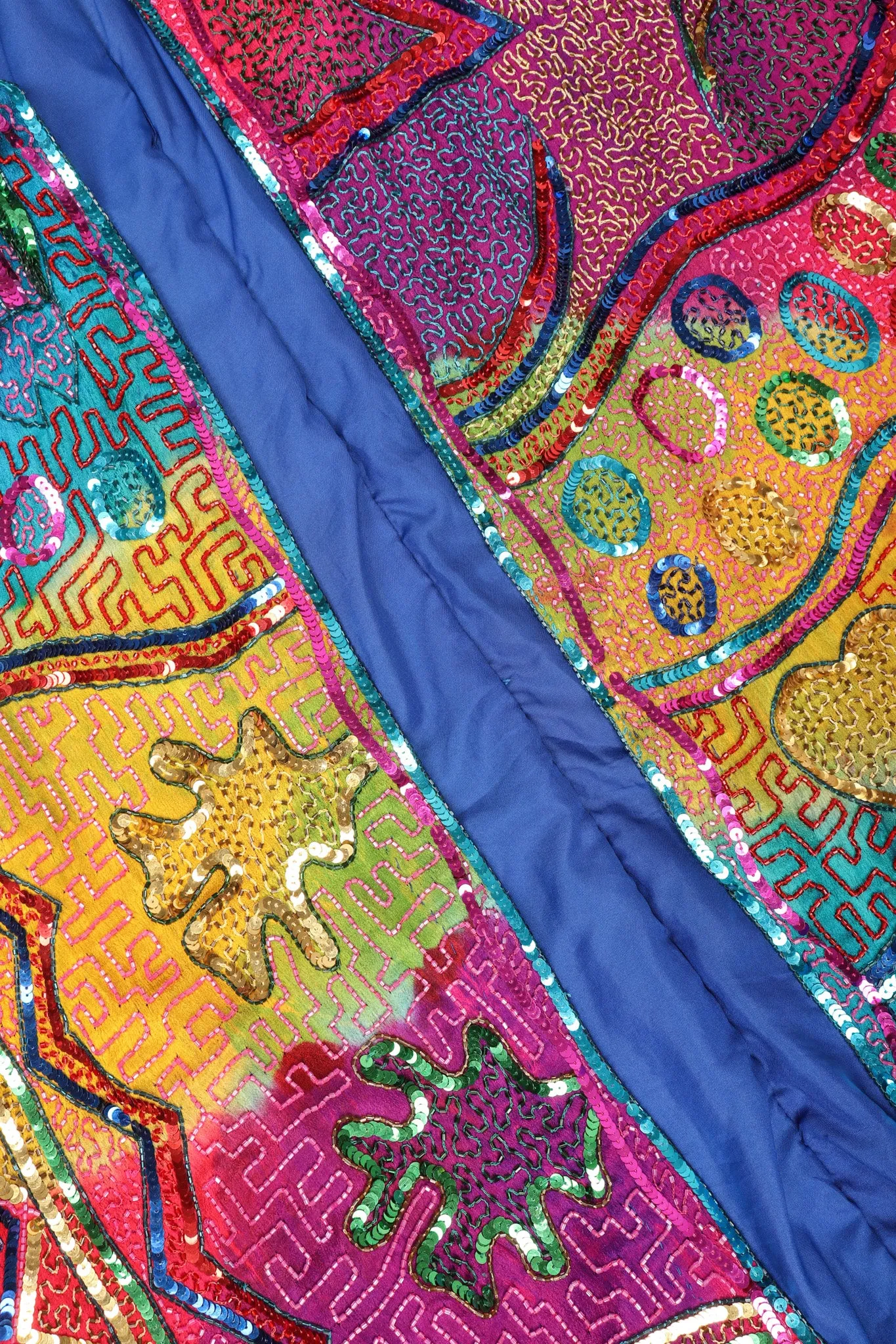 Rainbow Beaded Swing Coat