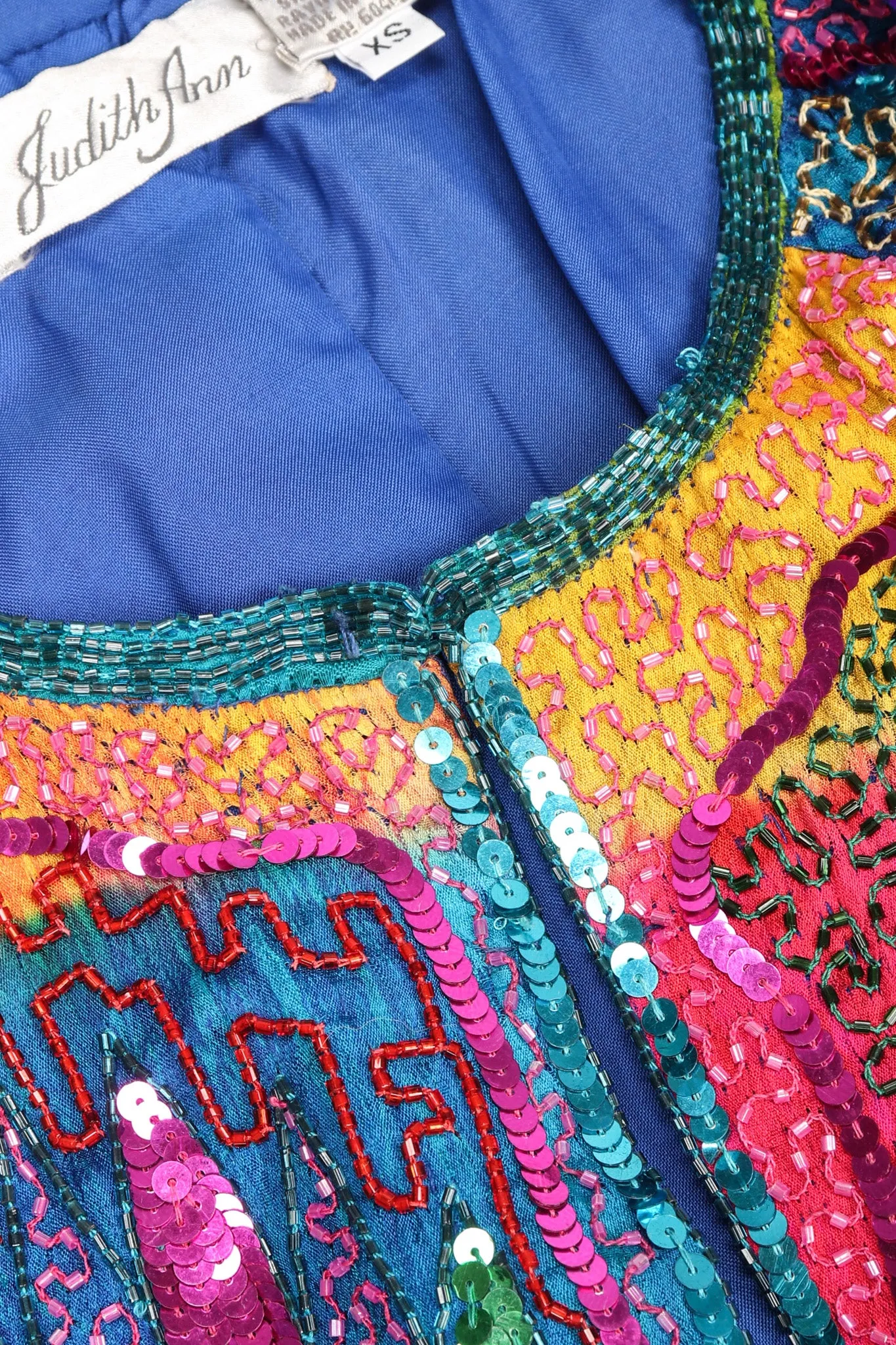 Rainbow Beaded Swing Coat