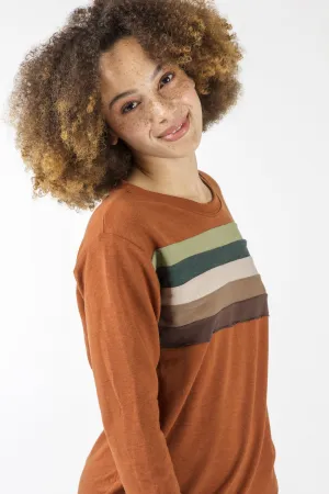 Rainbow Chest Sweatshirt - Various Colors (Women's)