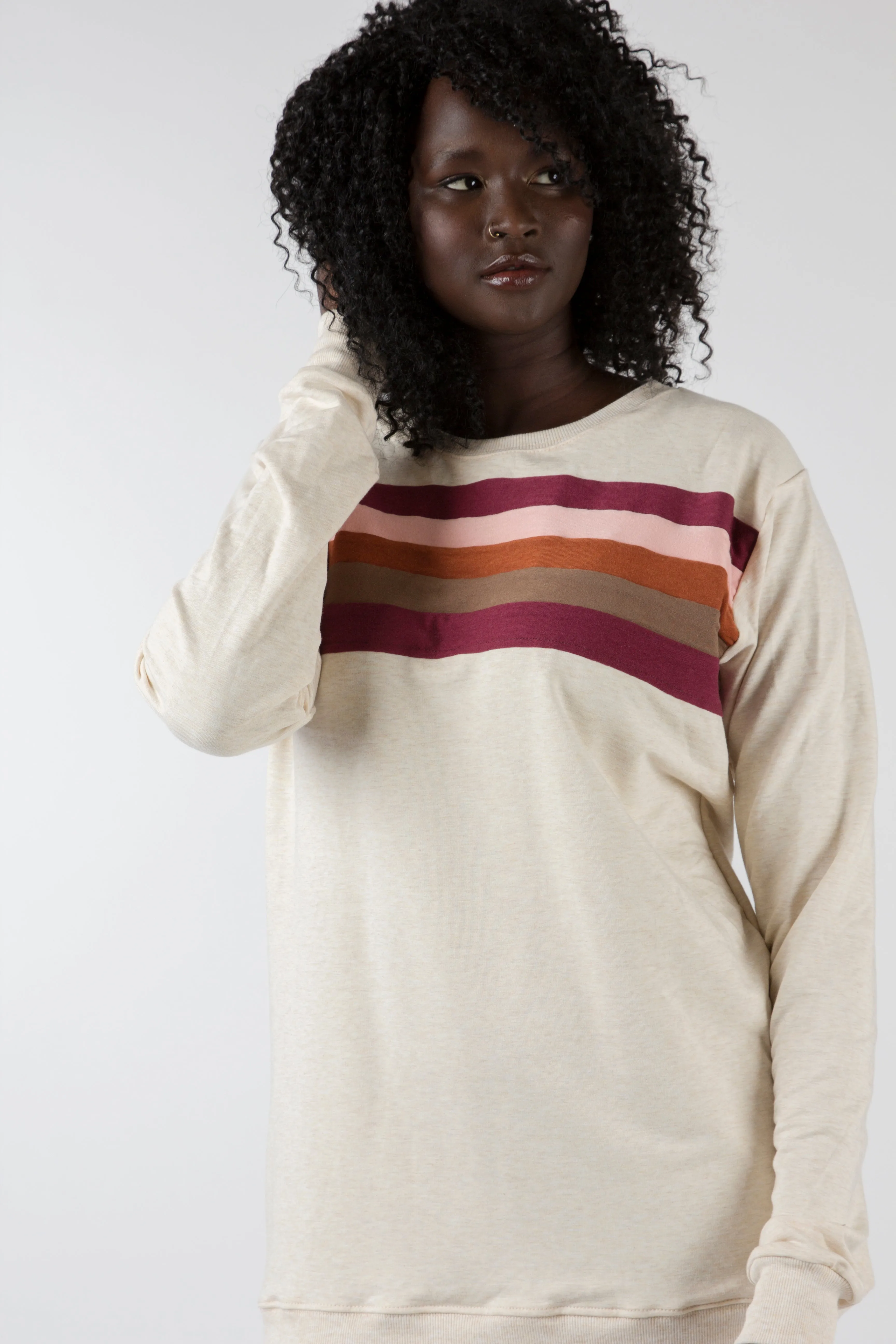 Rainbow Chest Sweatshirt - Various Colors (Women's)