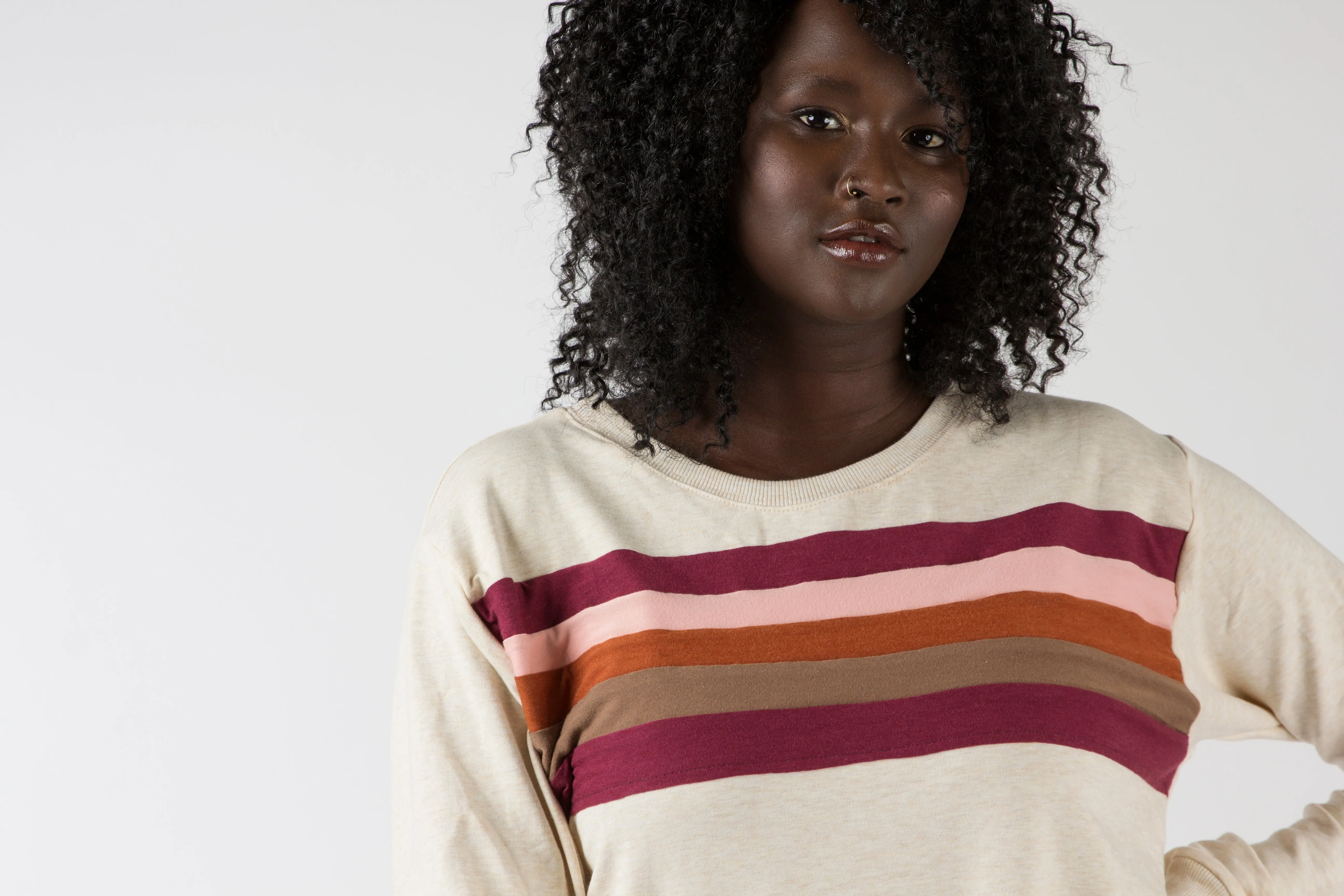 Rainbow Chest Sweatshirt - Various Colors (Women's)