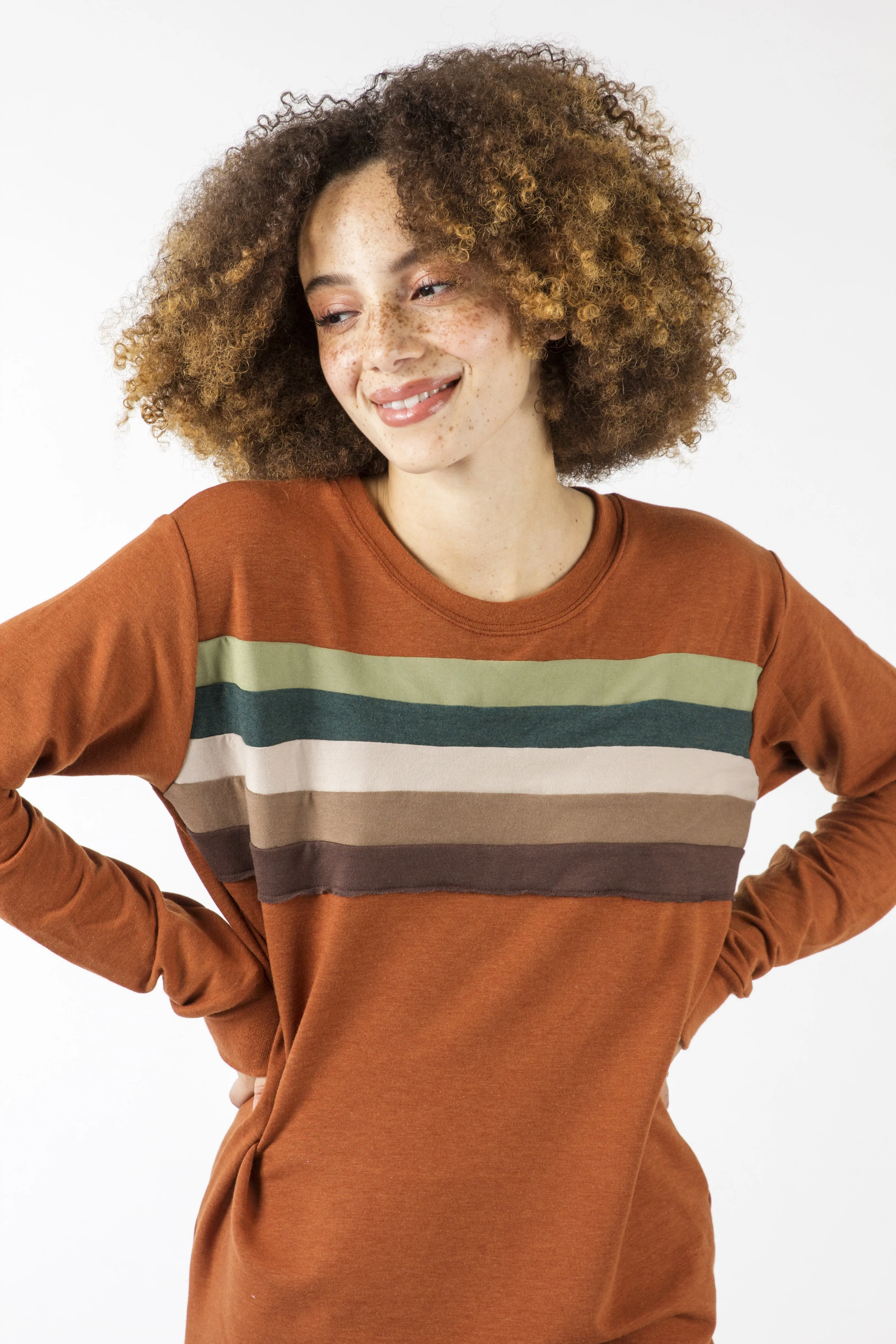 Rainbow Chest Sweatshirt - Various Colors (Women's)