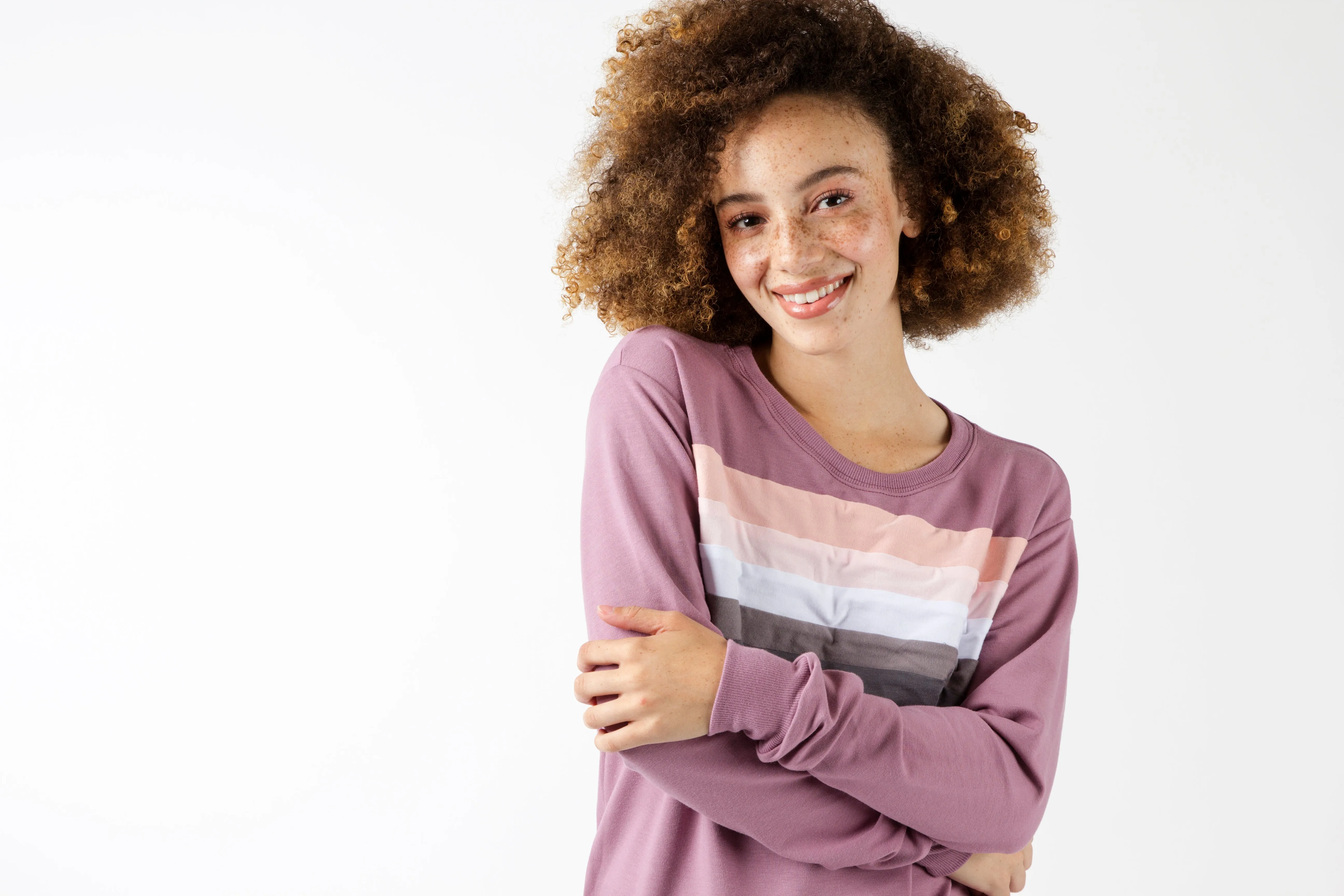 Rainbow Chest Sweatshirt - Various Colors (Women's)