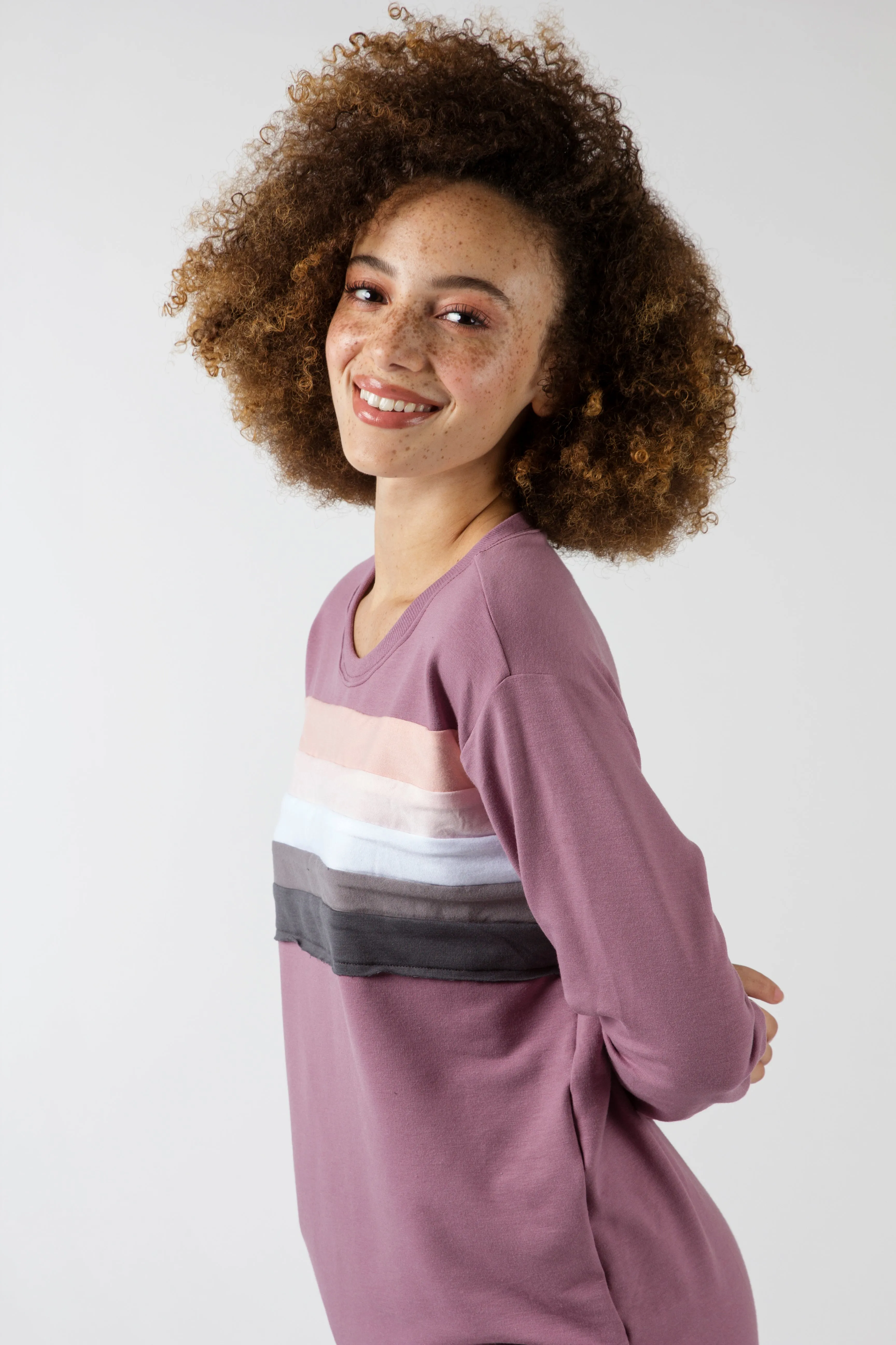 Rainbow Chest Sweatshirt - Various Colors (Women's)