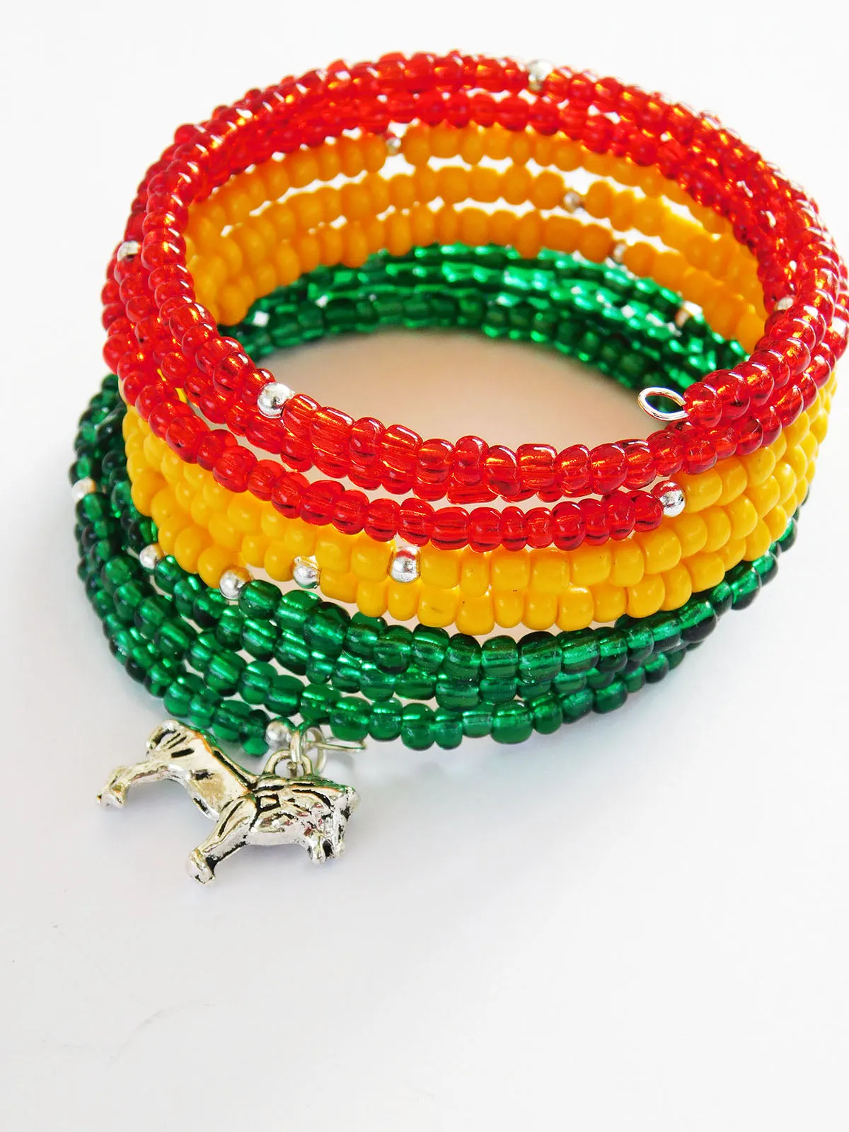 Rasta Beaded Bracelet Ethnic Jewelry Women African