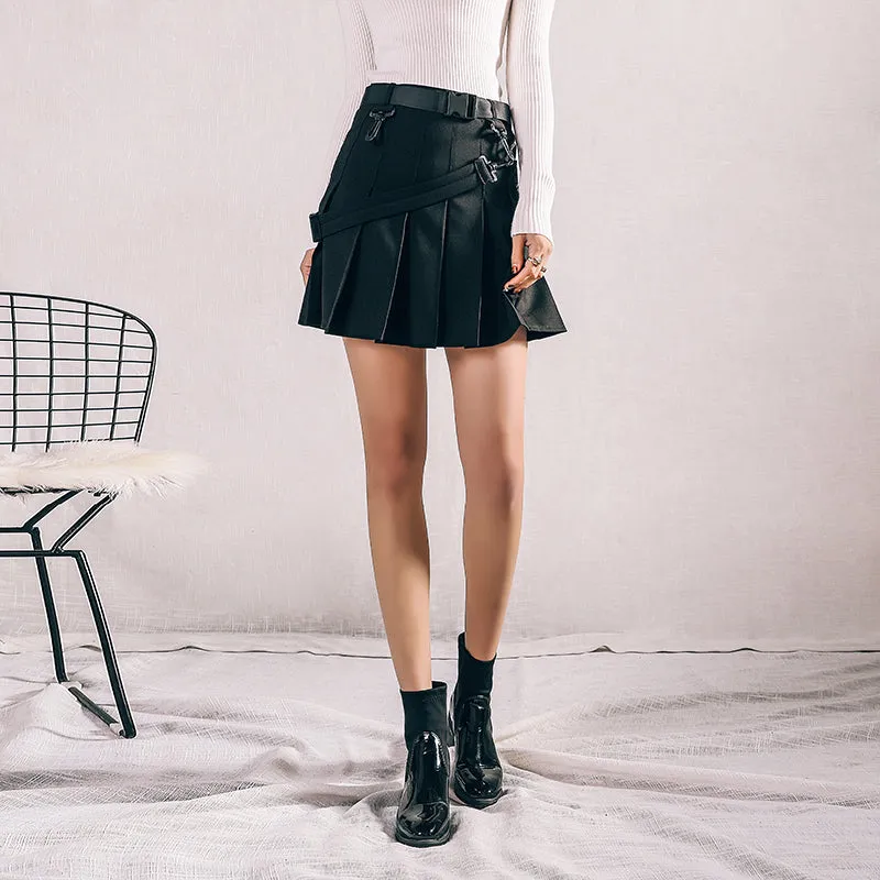 [@resauvi] “RETRO POCKET” PLEATED SKIRT K022601REVIEW