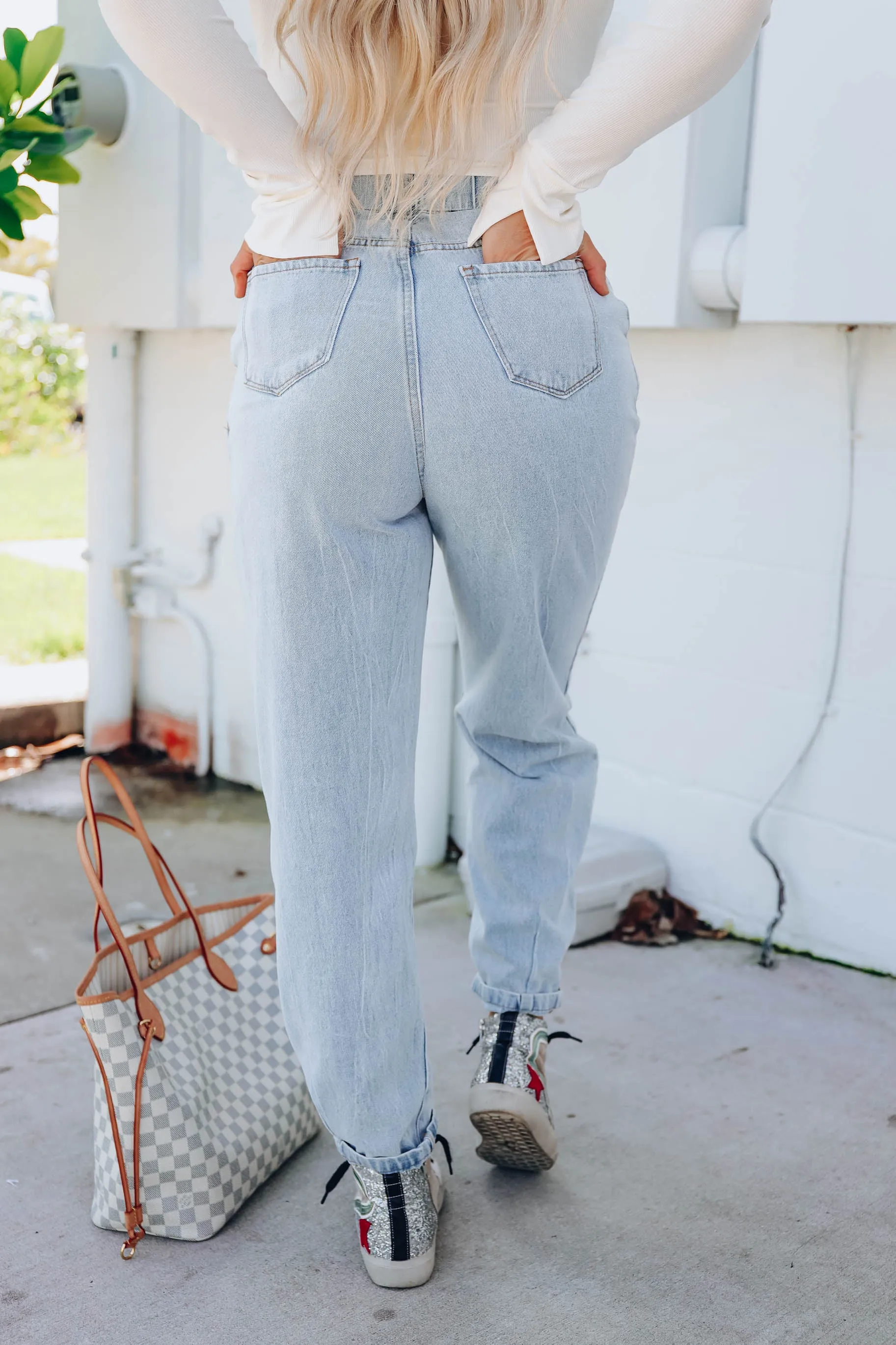 Retro 90's Mom Jeans - Blue- FINAL SALE