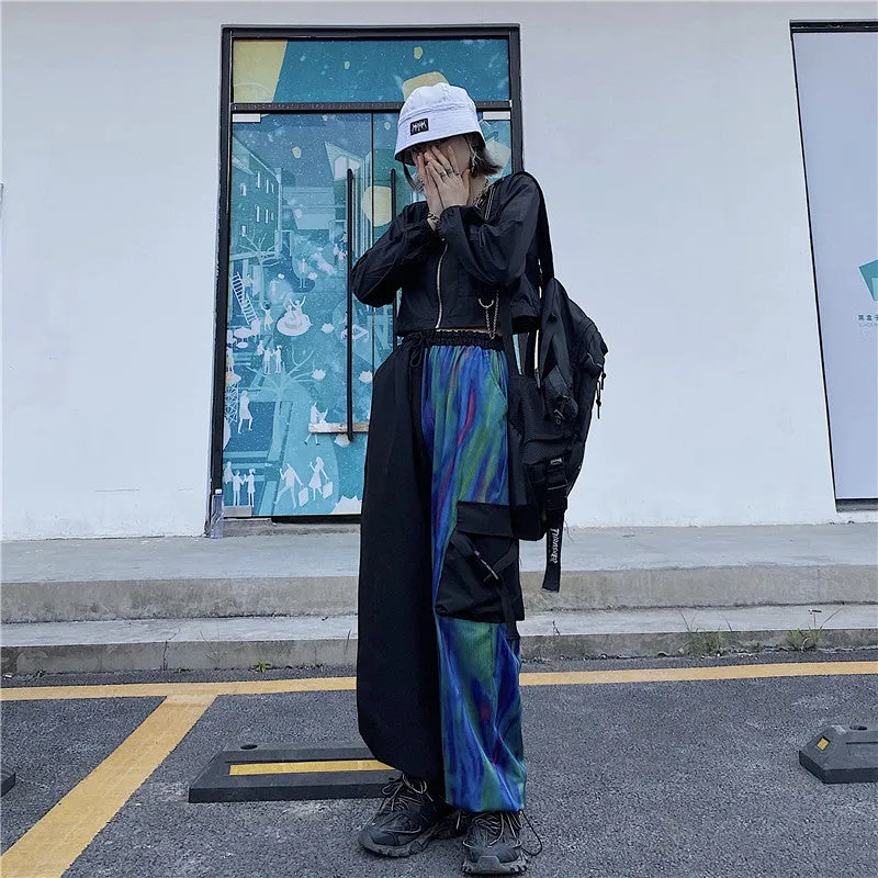 RETRO COLORFUL GRADIENT RIBBON PANTS UB2727