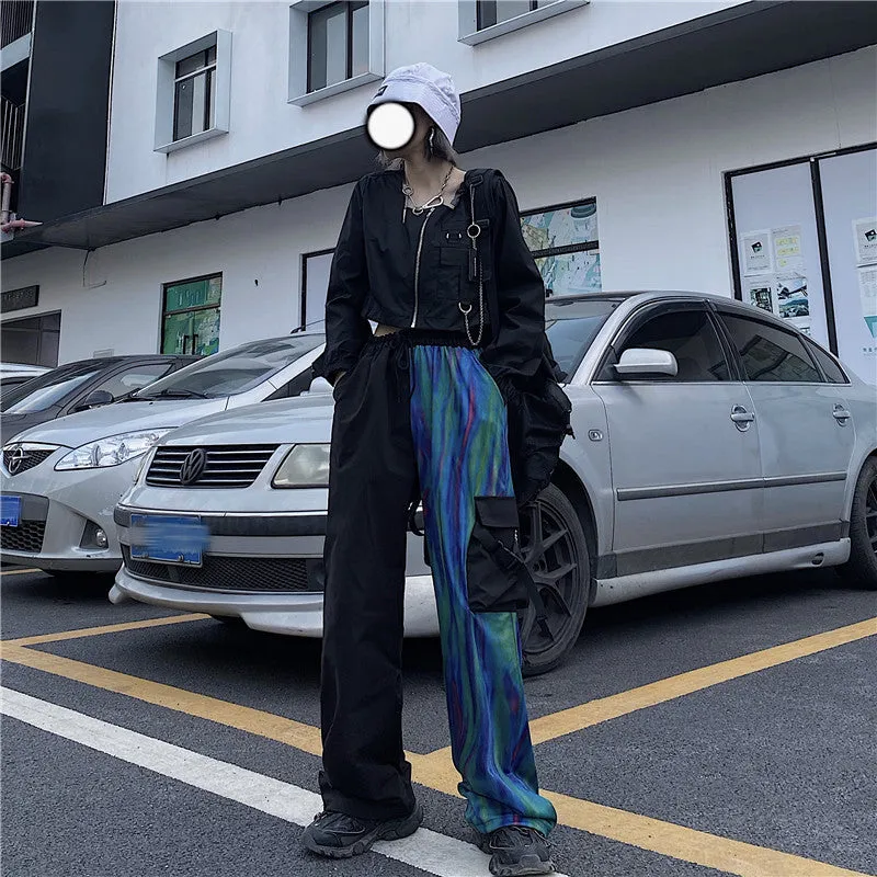 RETRO COLORFUL GRADIENT RIBBON PANTS UB2727