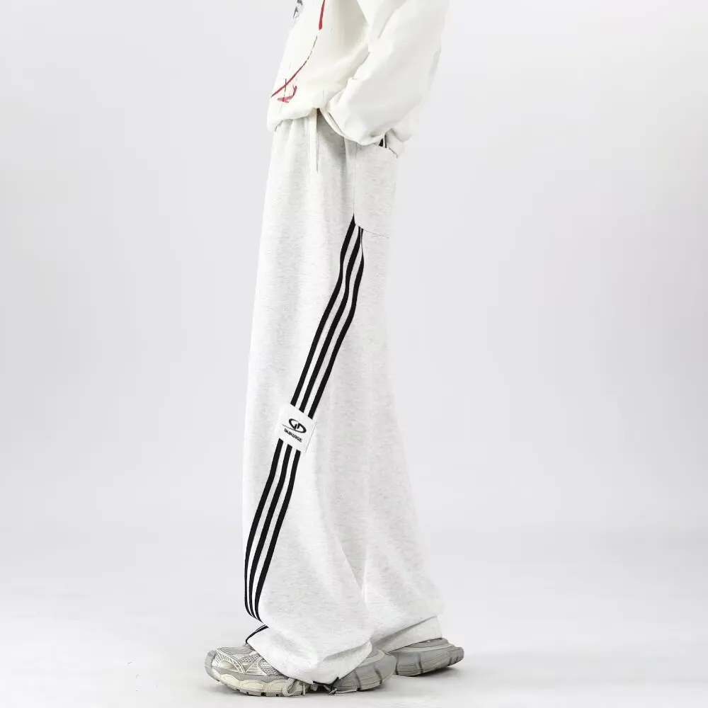 Retro Contrast Stripe Sweatpants