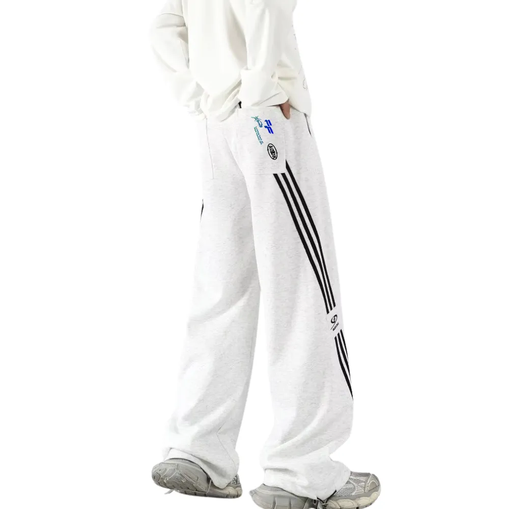 Retro Contrast Stripe Sweatpants