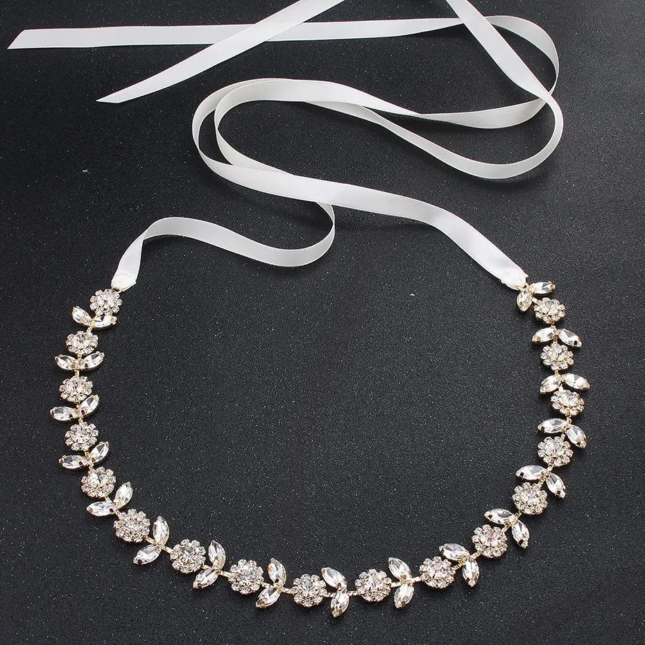 Retro Diamond Waist Chain  Sun Flower Belt Bridal Accessories