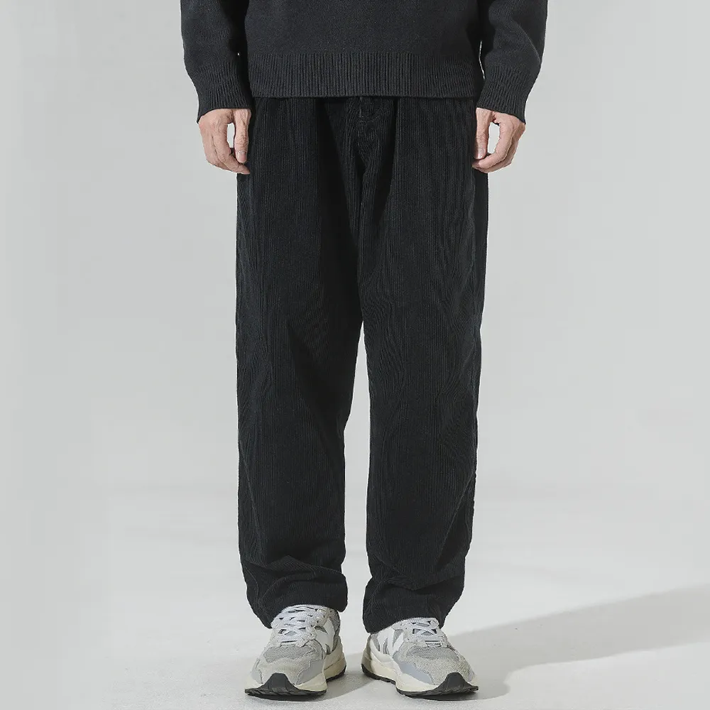 Retro Loose Straight Corduroy Sweatpants