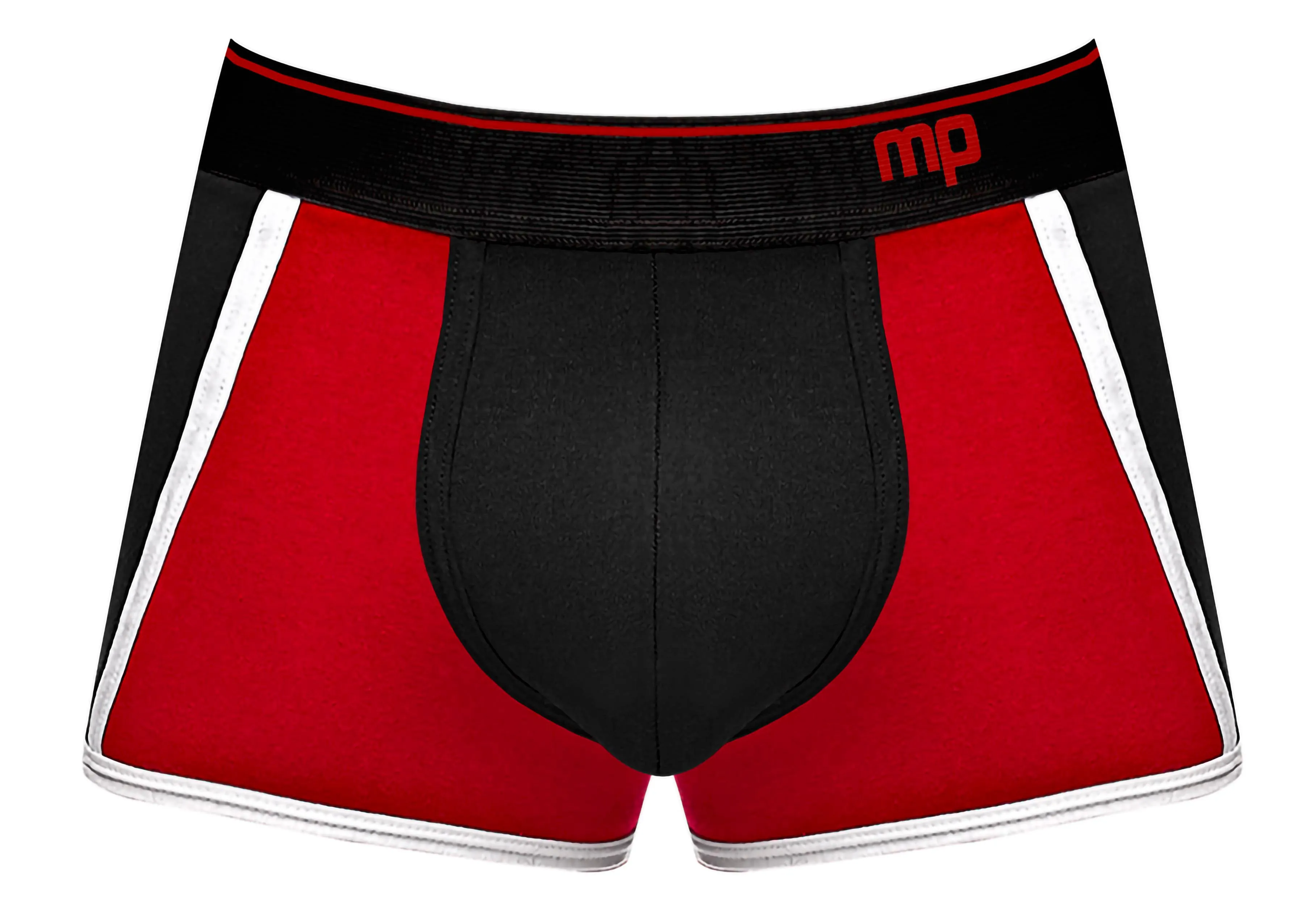 Retro Sport Panel Short - Small - Black/ Red