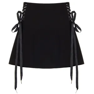 Ribbon Retro High Waist Skirt SD00613