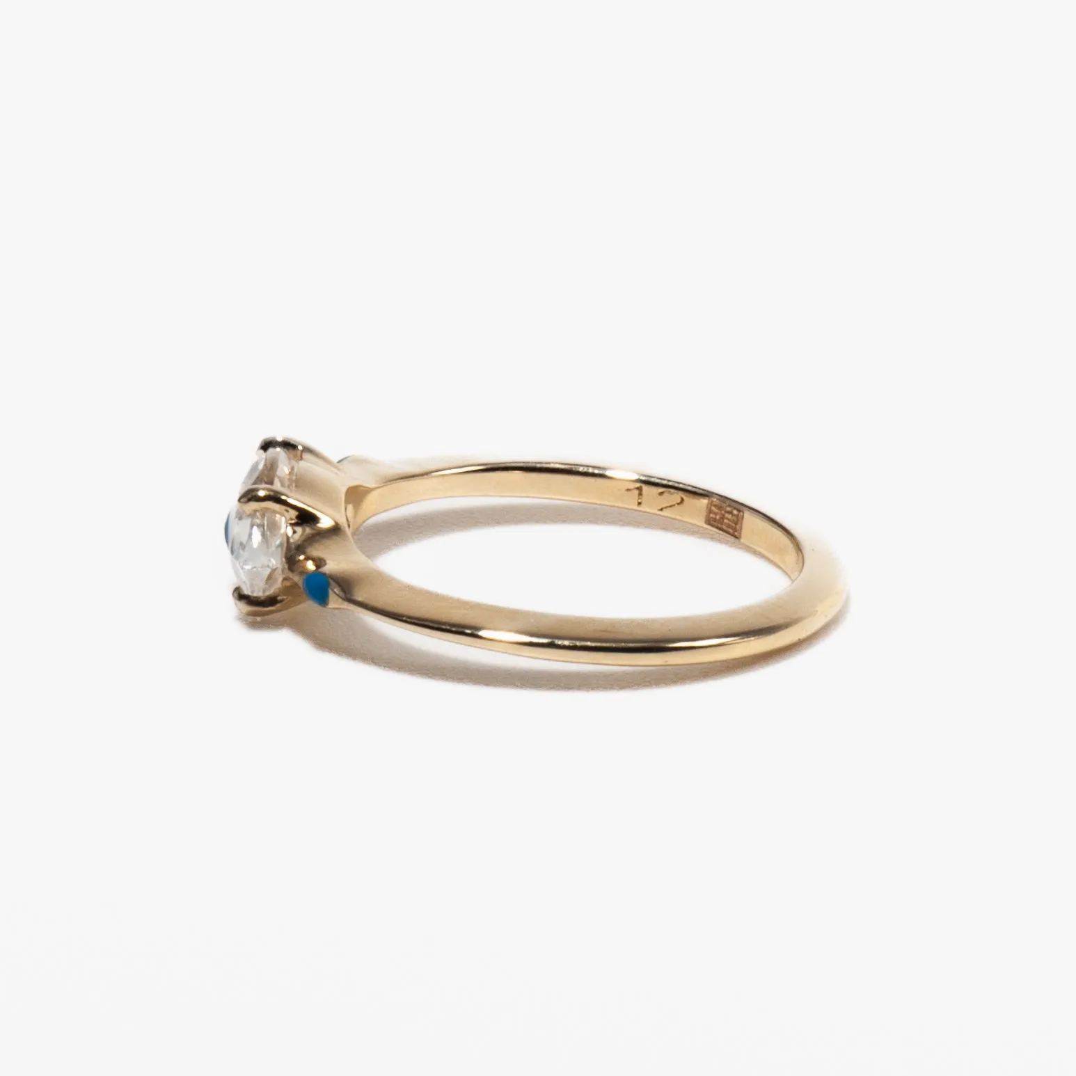 Rock Crystal Big Eye Ring