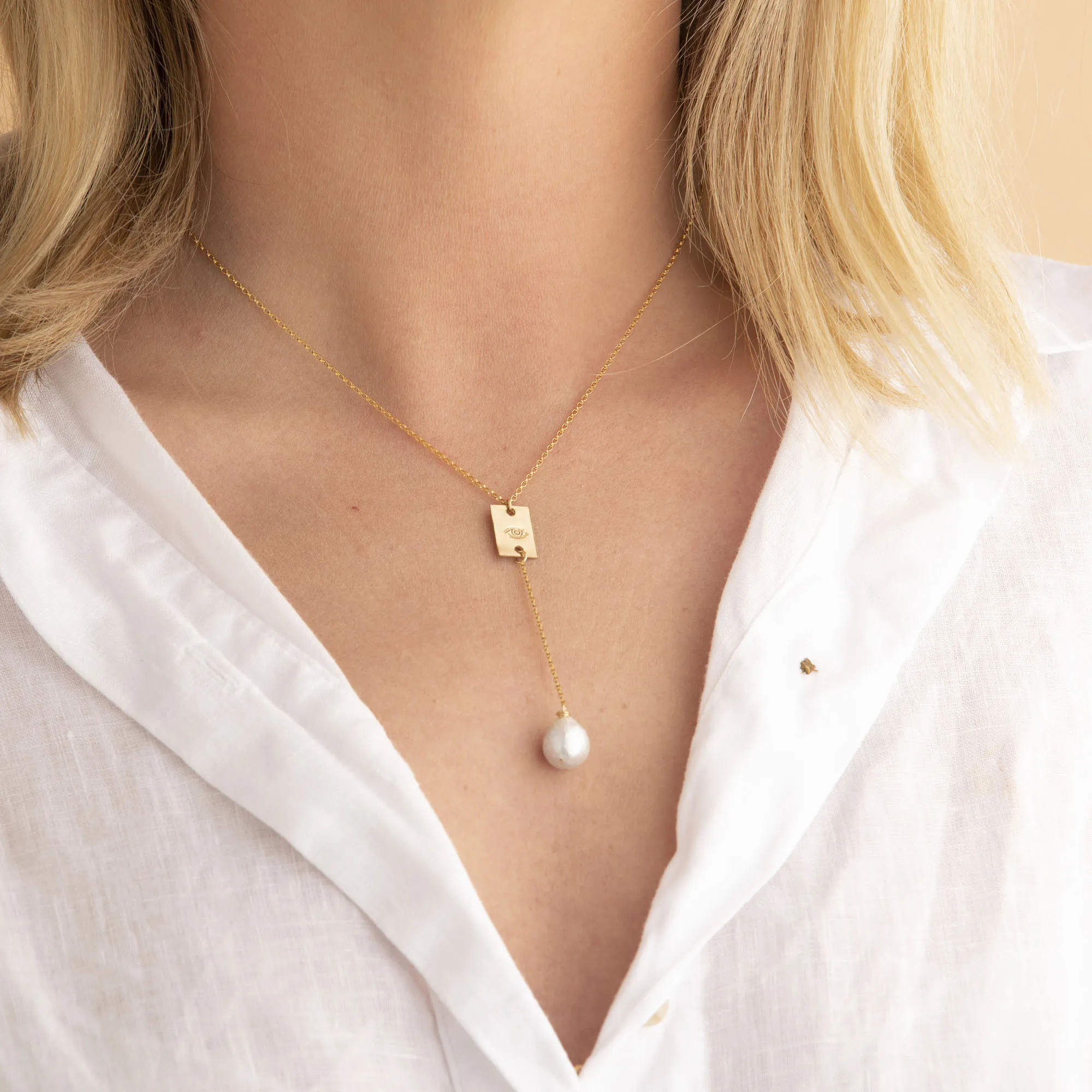 Rosemary Necklace with Pearl