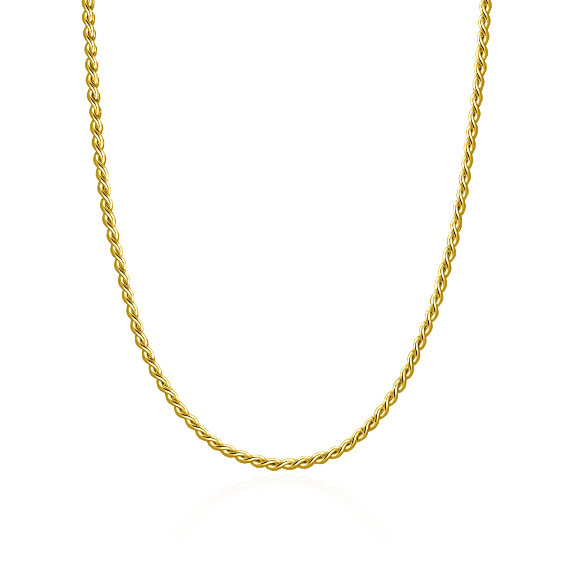 Round Mariner Chain & Franco Chain Set - Yellow Gold