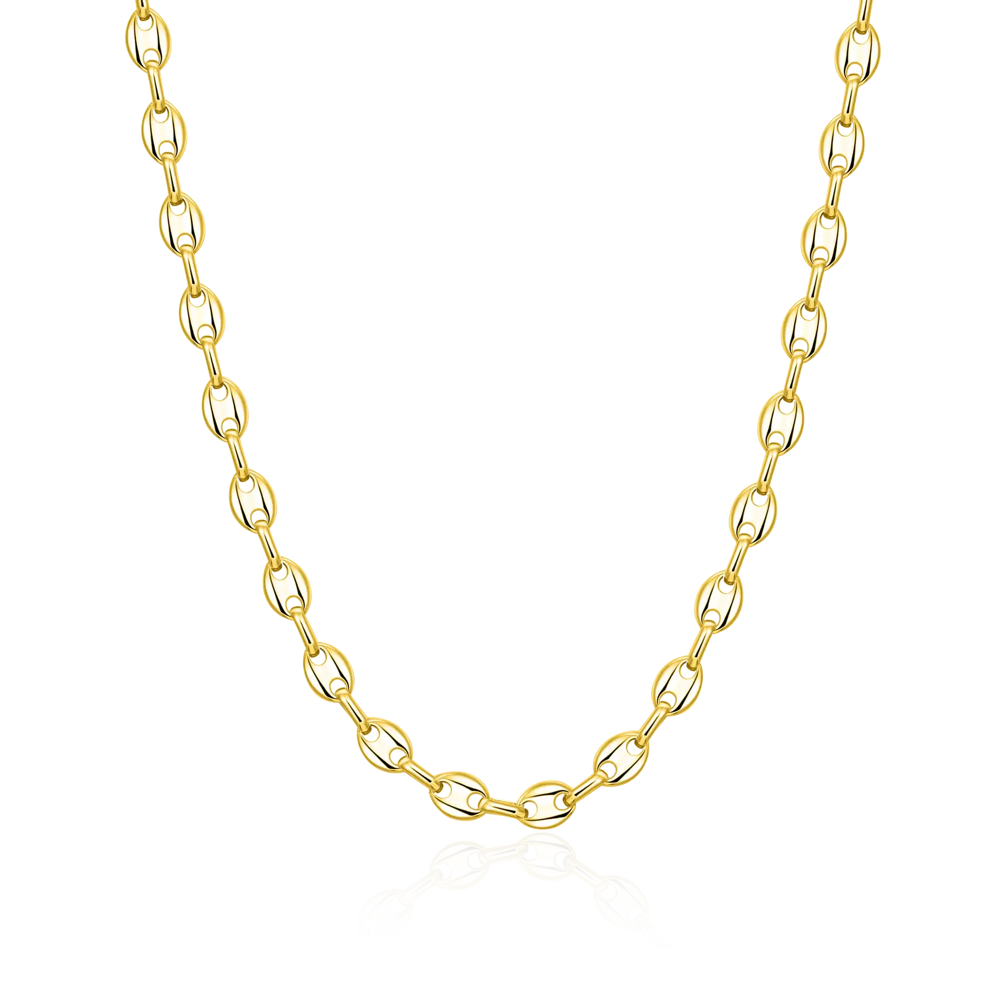 Round Mariner Chain & Franco Chain Set - Yellow Gold