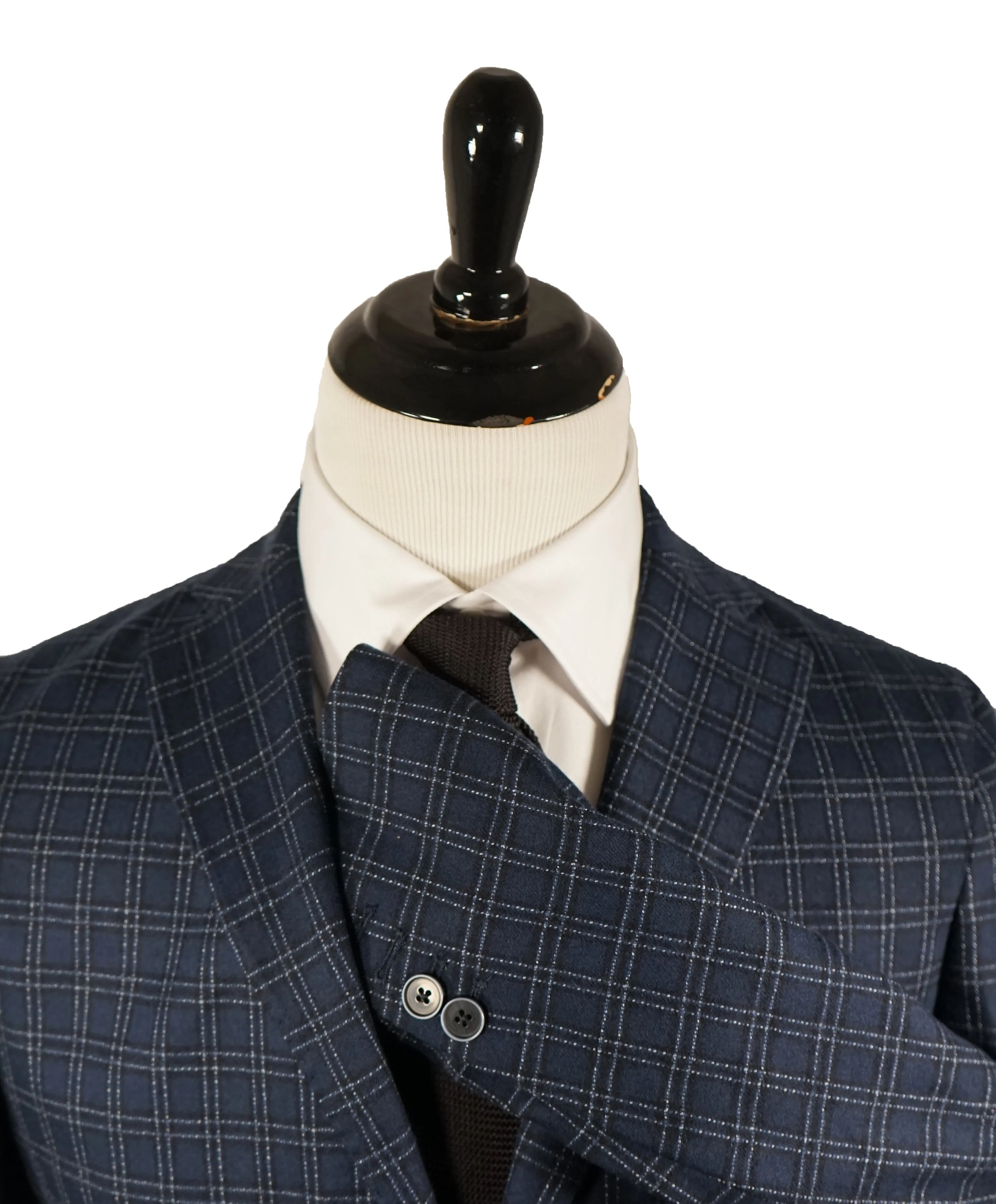 SARTORIE ZANARDELLI - Unlined Bold Plaid Patch Pocket Suit Made In Italy - 38R