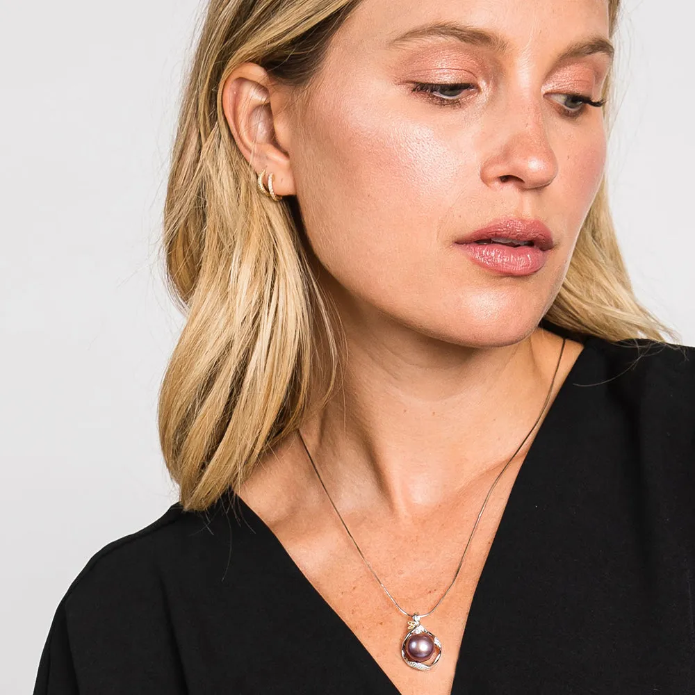 Savannah Fresh Water Swirl Pearl Pendant