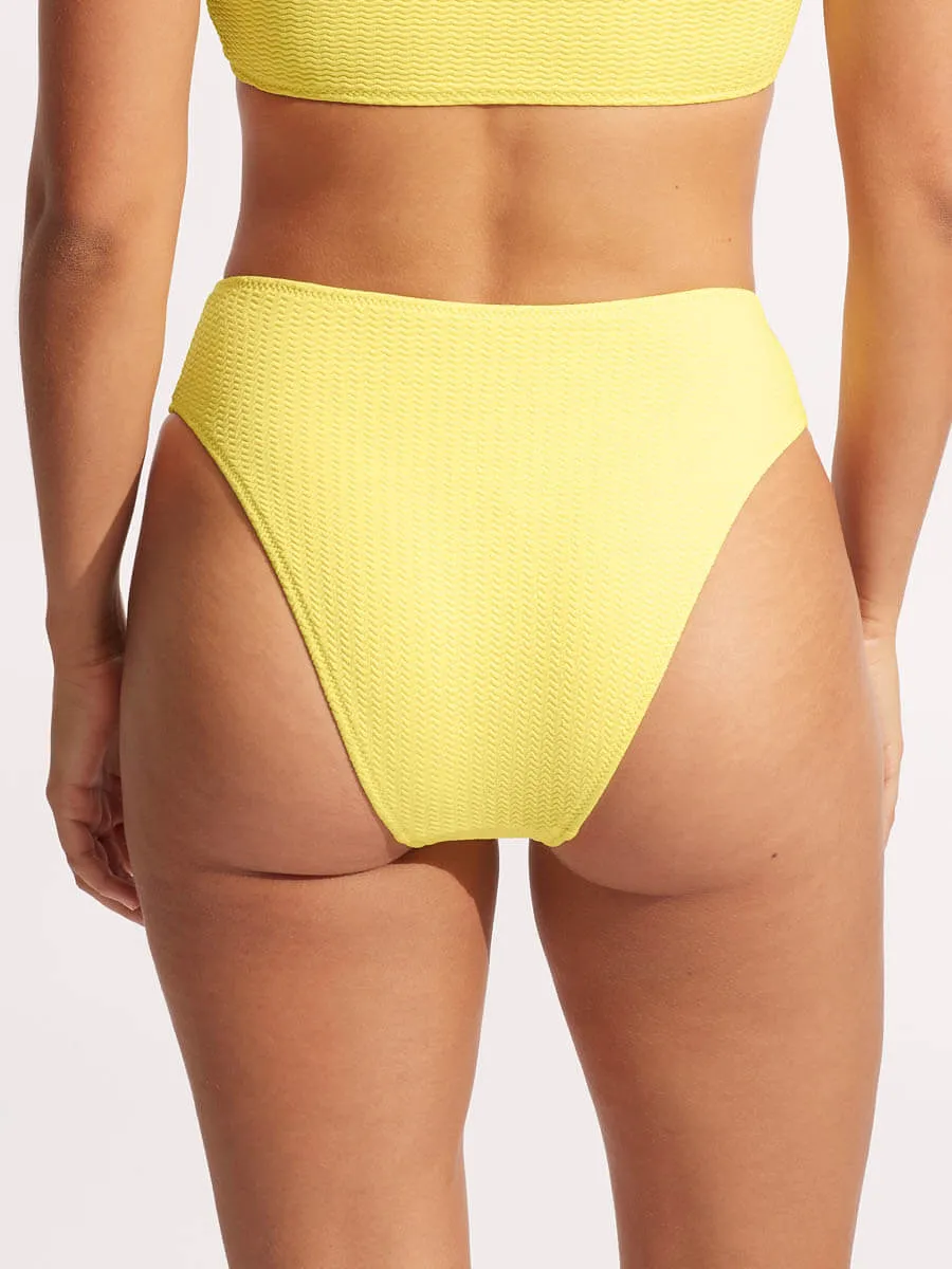 Sea Dive High Rise Bottom in Lime Light