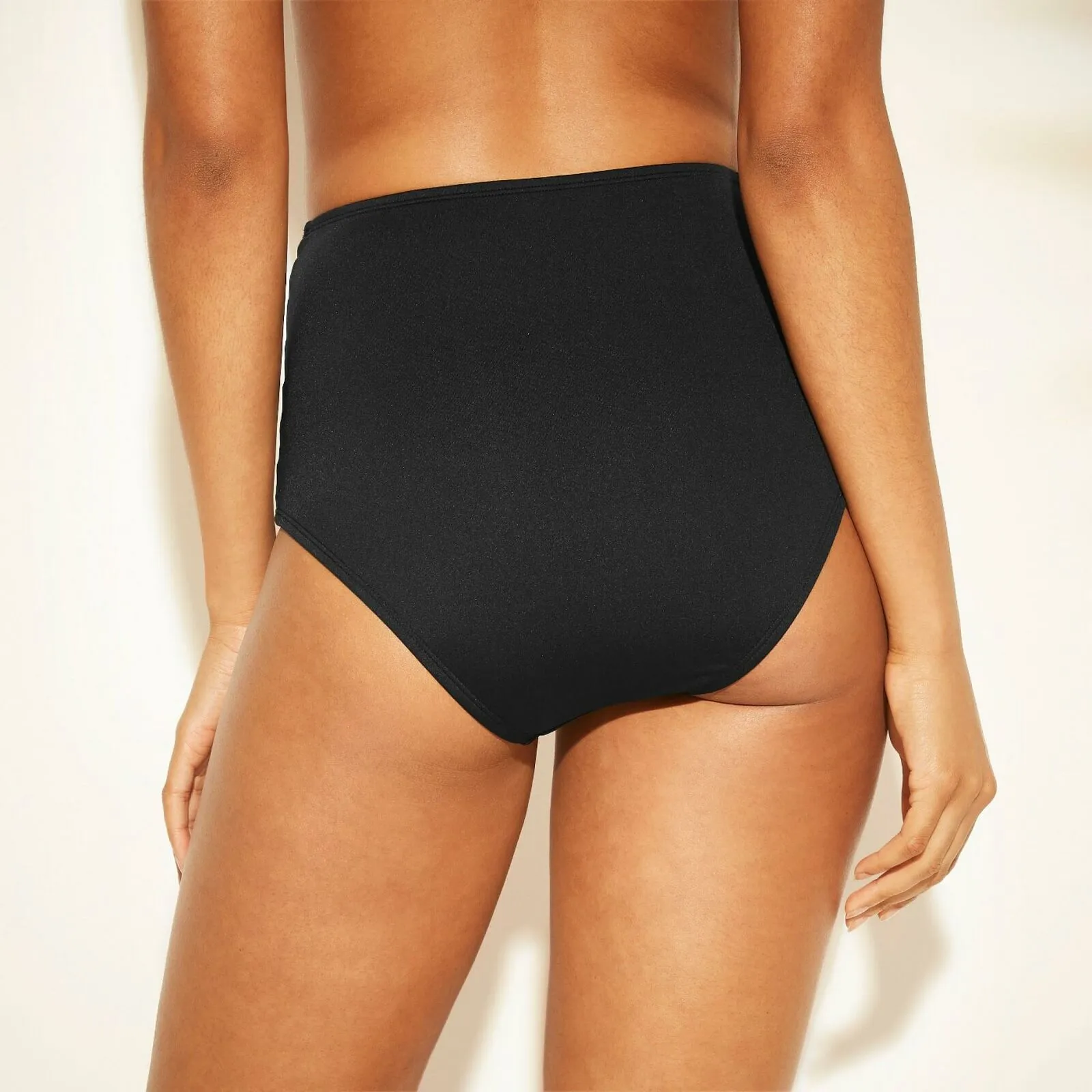 Shade & Shore Women's Caged Side High Waist Bikini Bottom