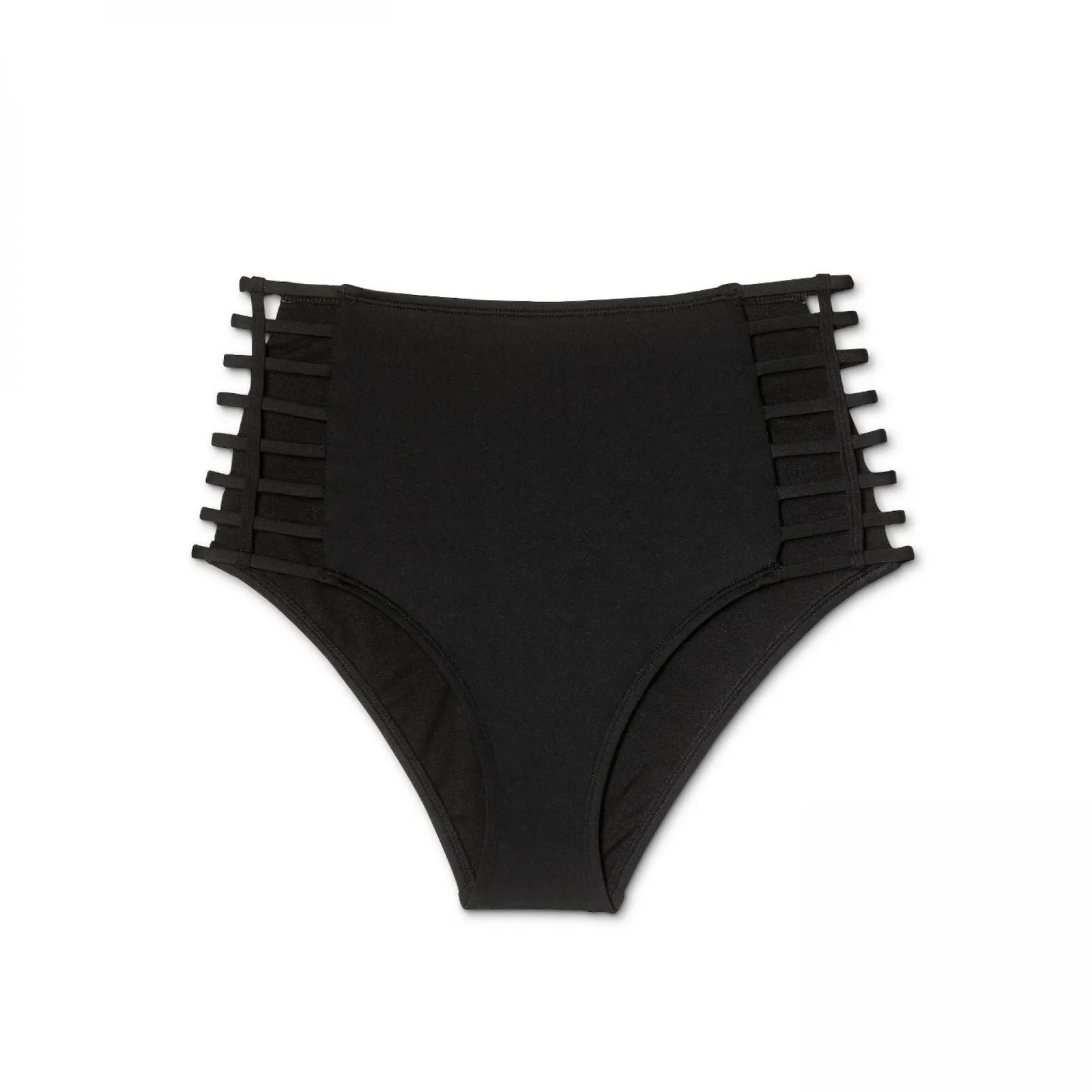 Shade & Shore Women's Caged Side High Waist Bikini Bottom