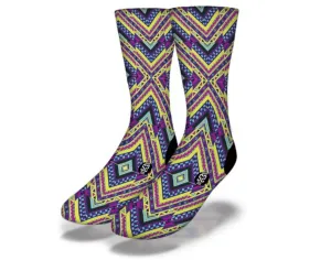 SHINE LIKE A DIAMOND African Tribal Pattern Socks