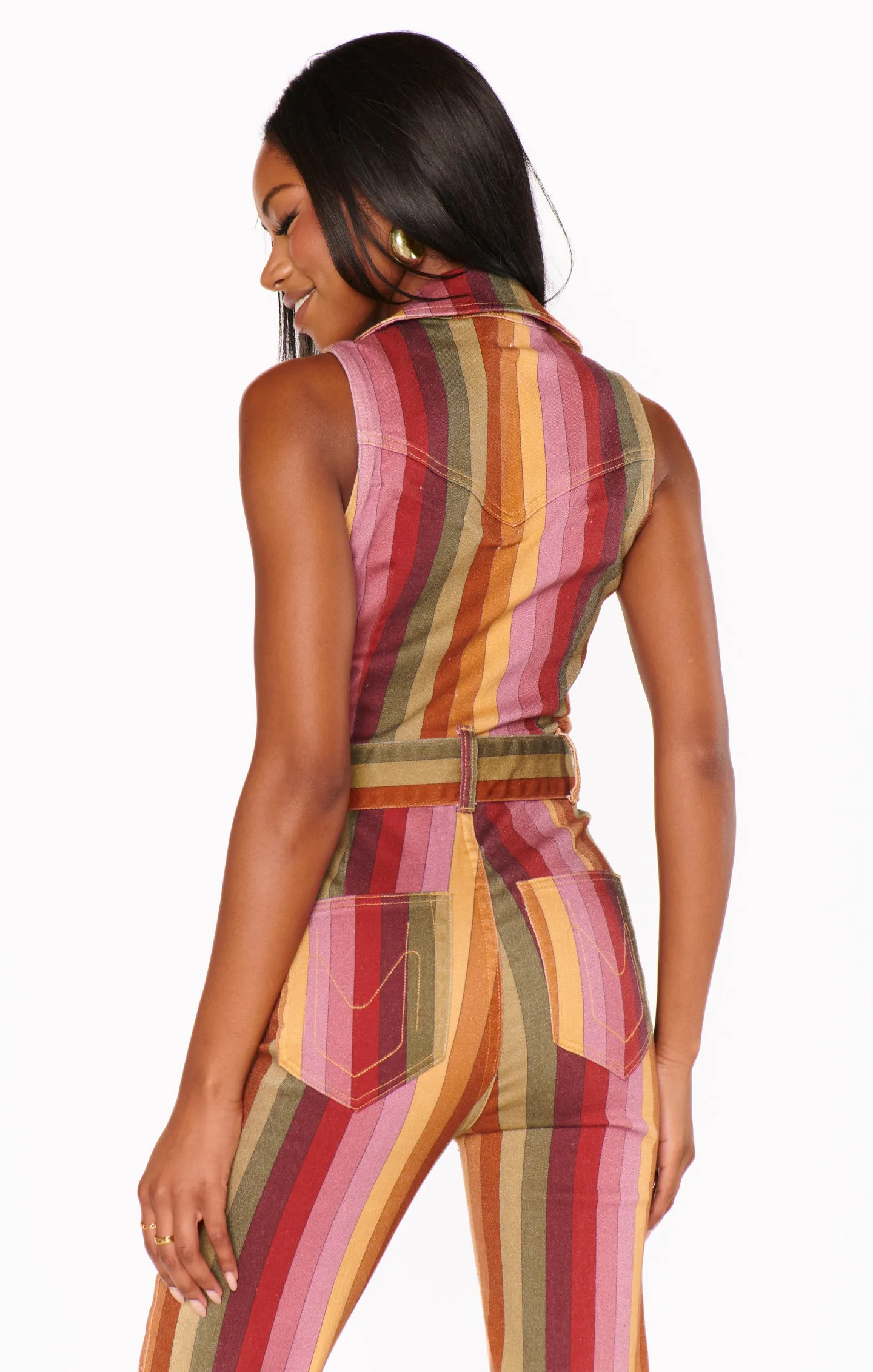 show me your mumu: jacksonville jumsuit-hutch stripe denim