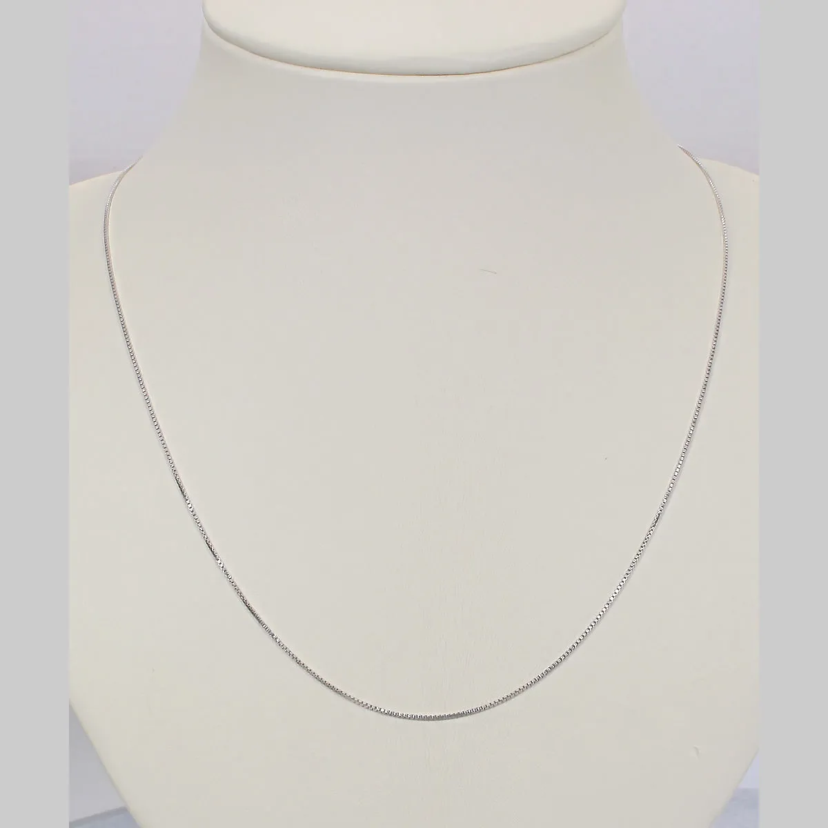 Silver Chain, Rhodium Plated 18 Inch Sterling Silver Chain for Women