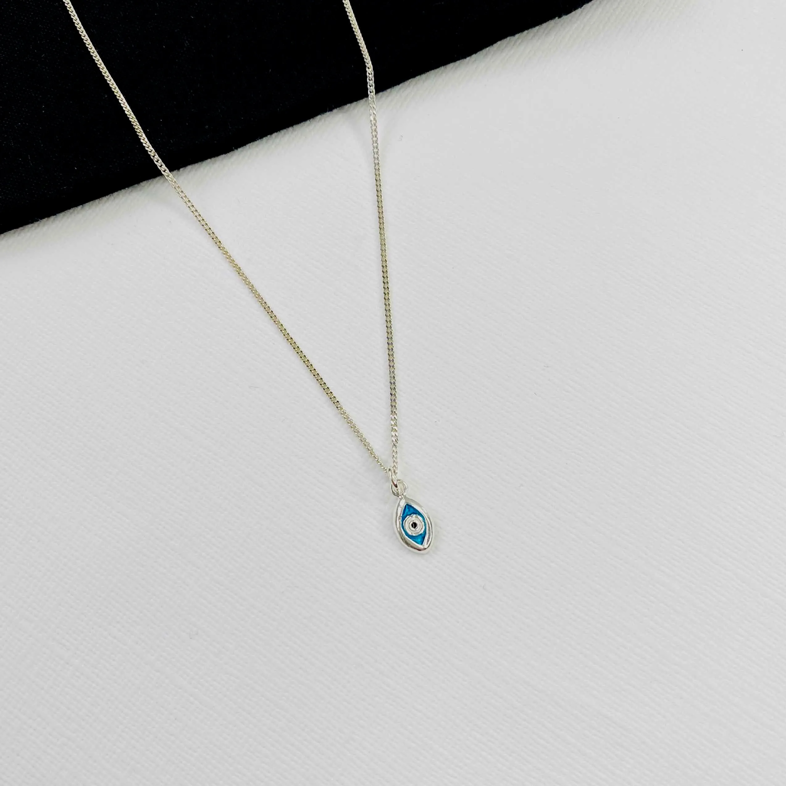 Silver Evil Eye Necklace