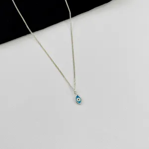 Silver Evil Eye Necklace