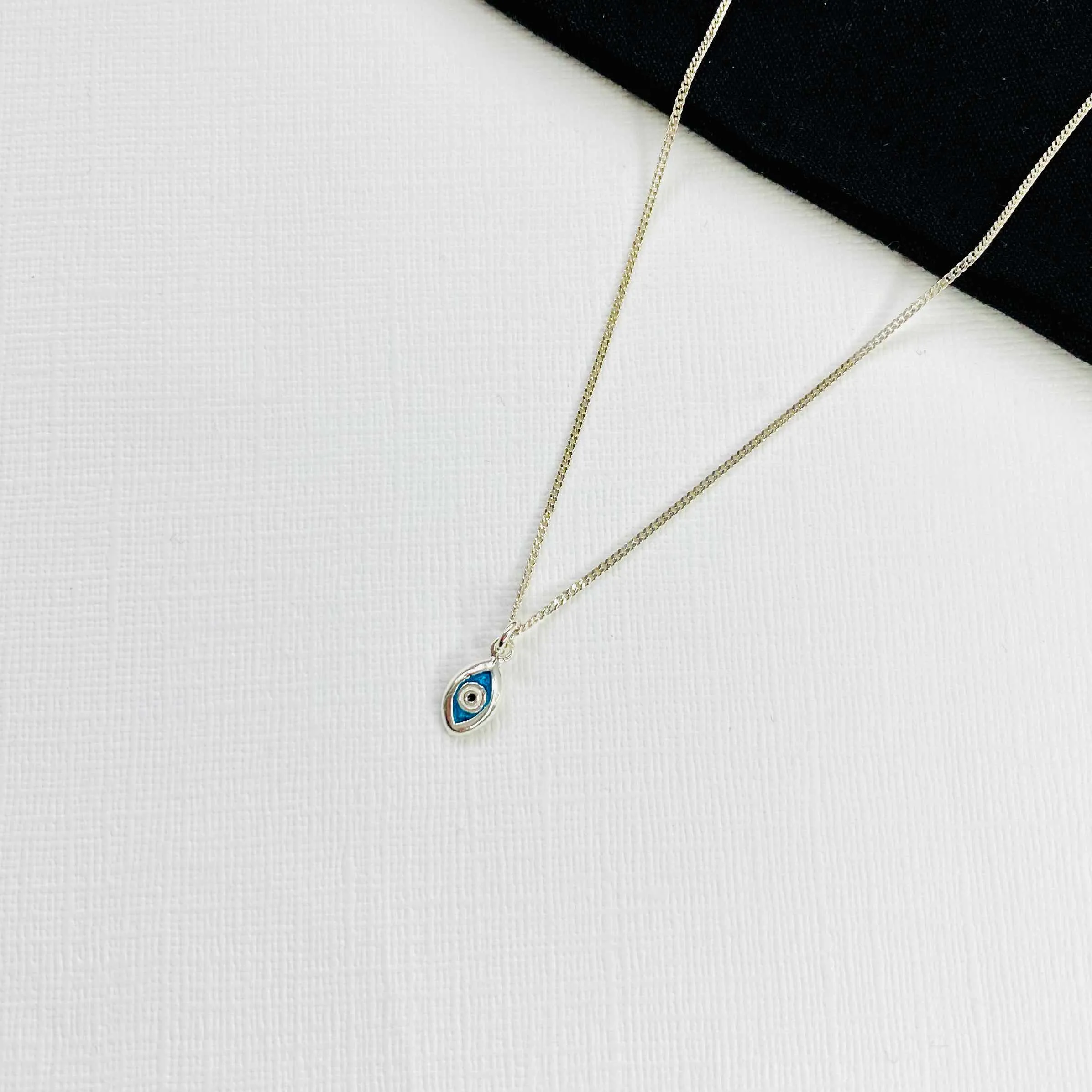 Silver Evil Eye Necklace