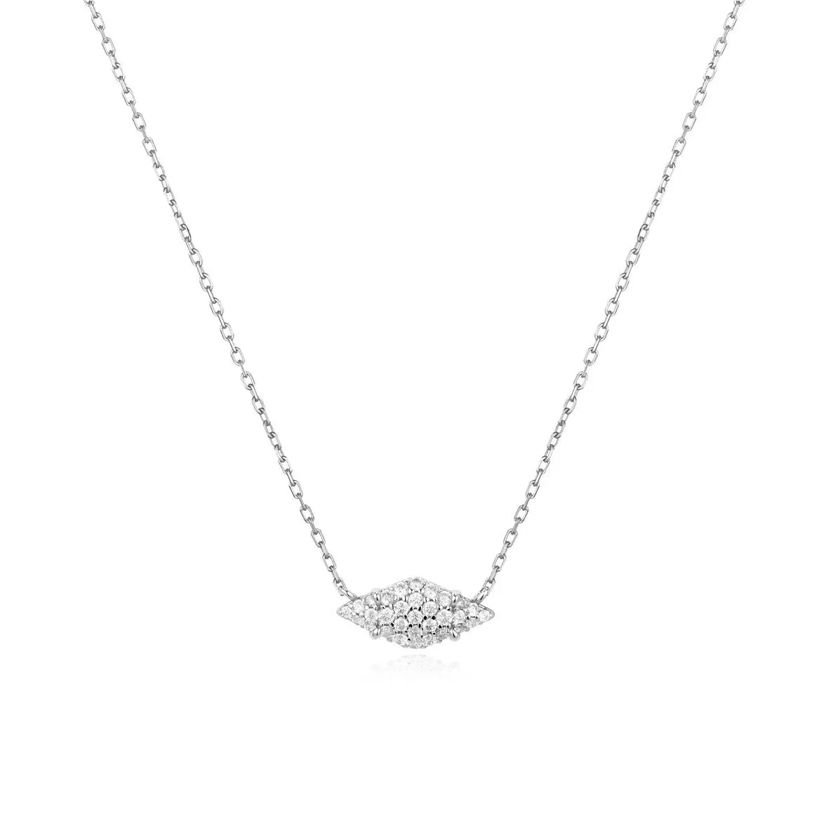 Silver Pavé Sparkle Necklace